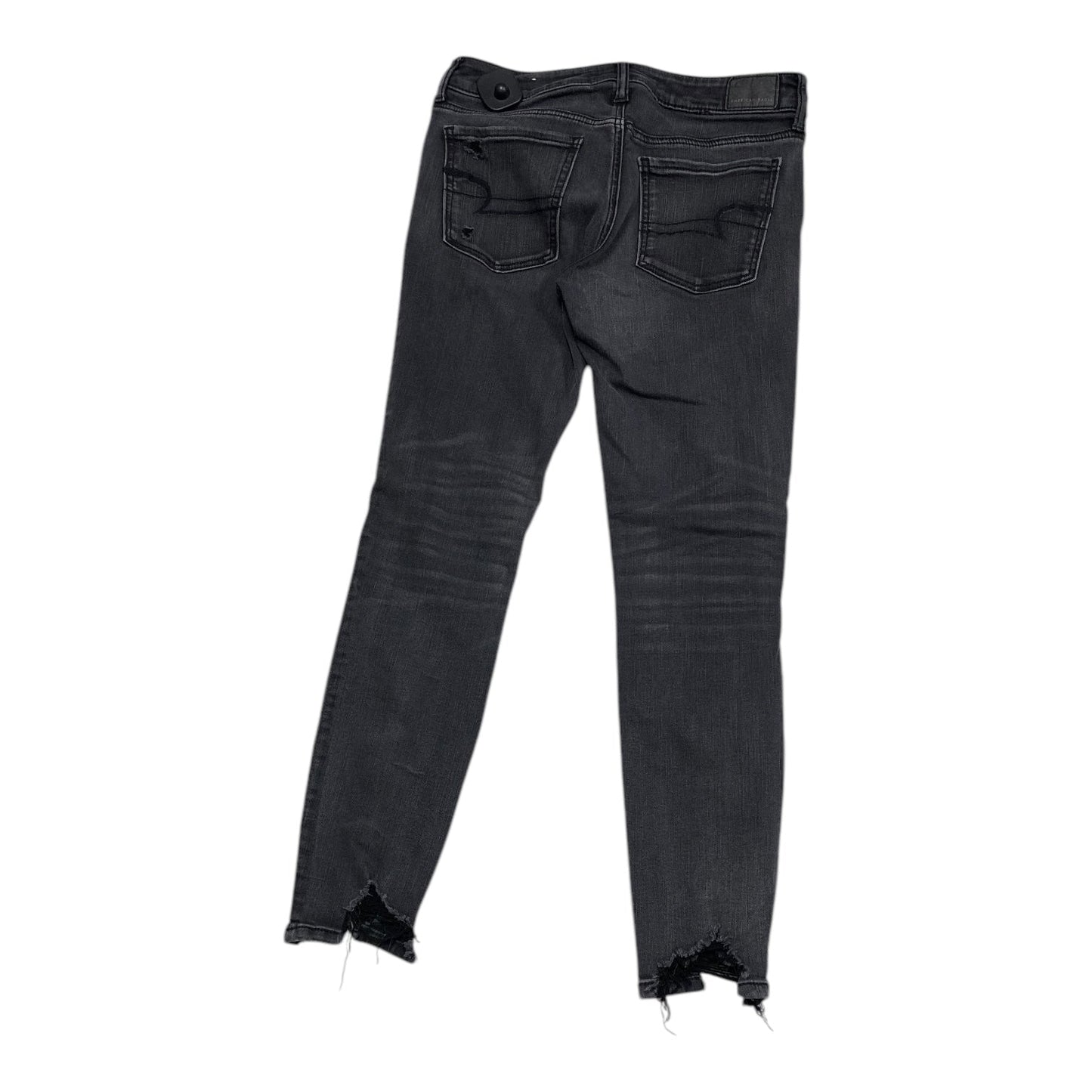 Jeans Jeggings By American Eagle In Black Denim, Size: 8