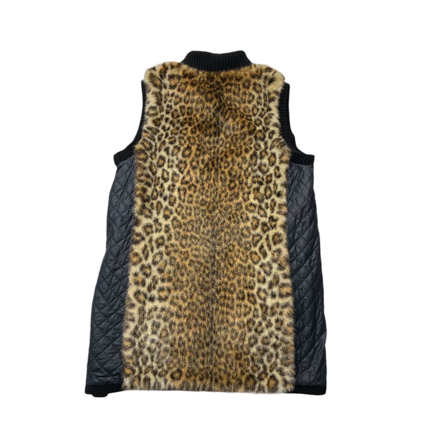 Vest Designer By Per Se In Animal Print, Size: L