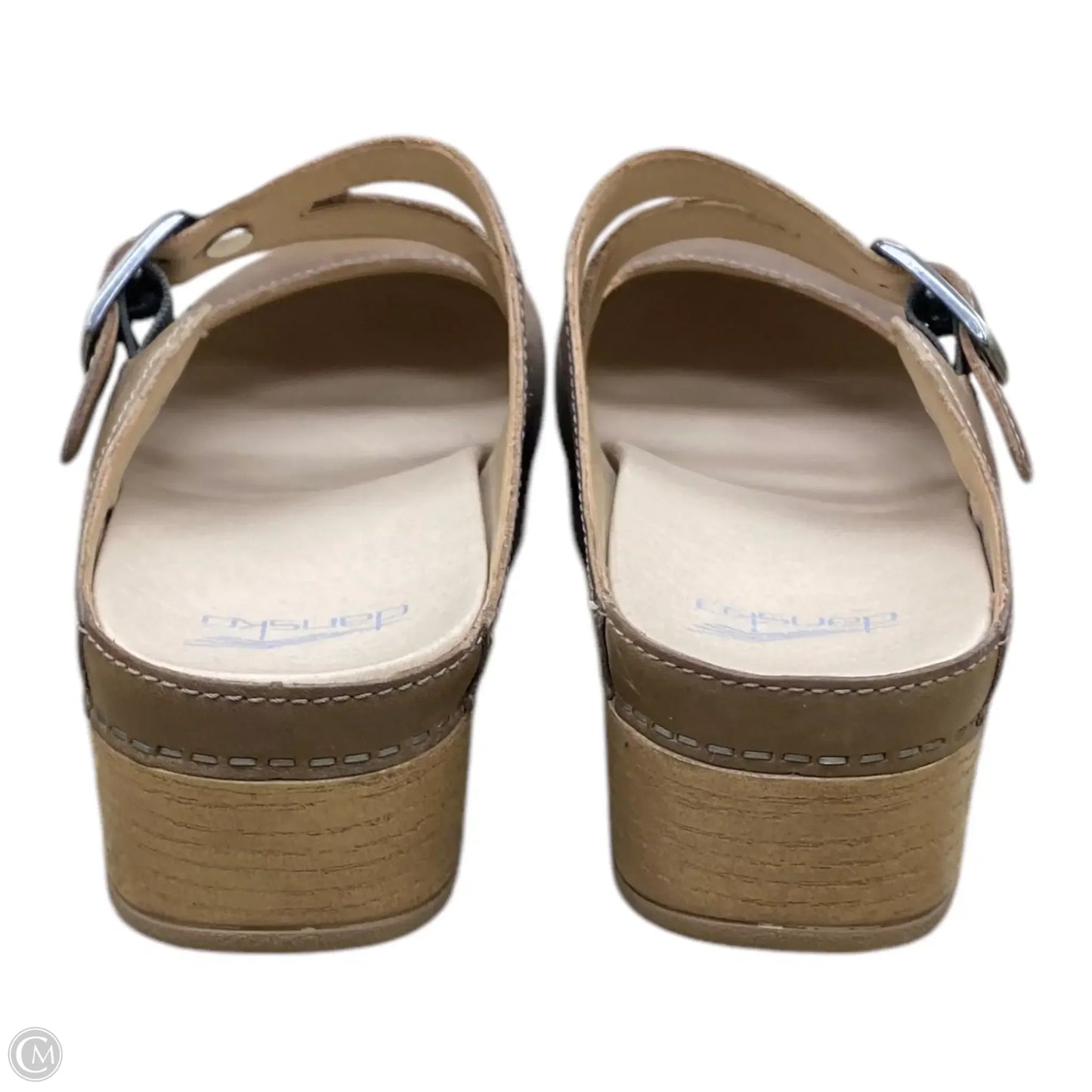 Shoes Heels Block By Dansko In Brown & Tan, Size: 9.5