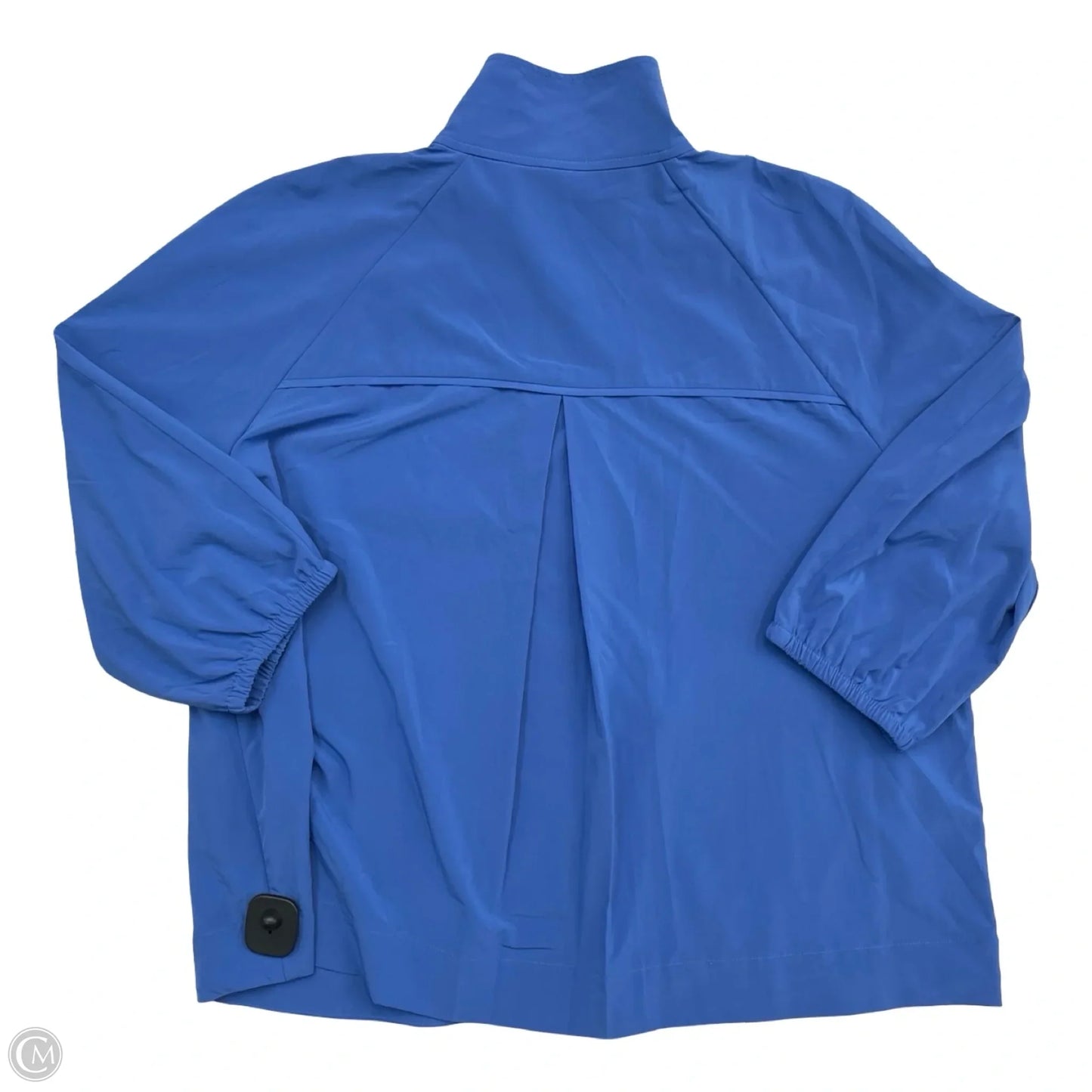 Athletic Jacket By Chicos In Blue, Size: Xl