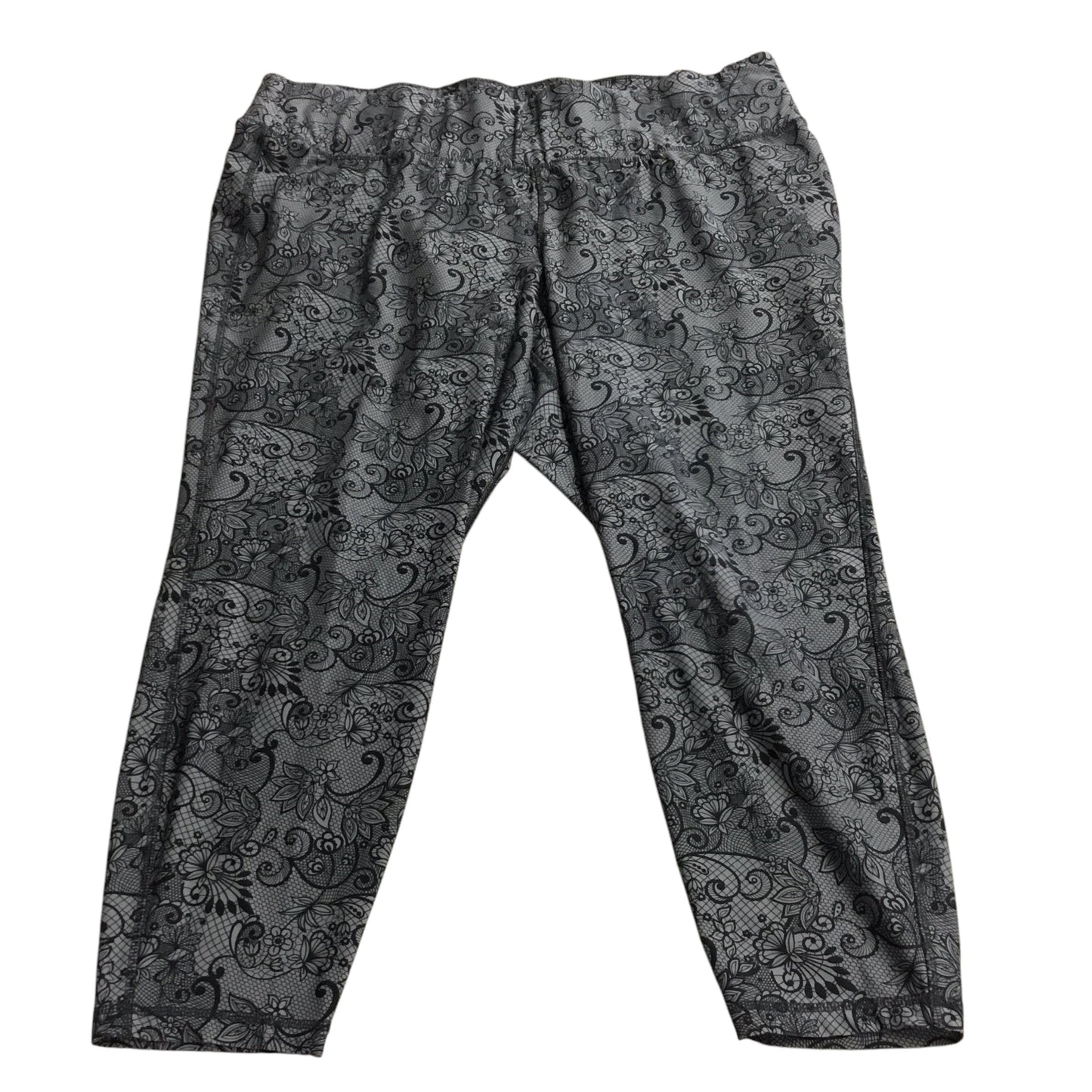 Athletic Leggings By Livi Active In Grey, Size: 4x