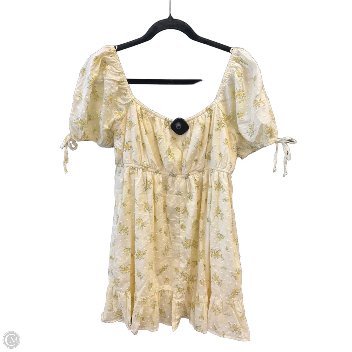 Dress Casual Short By Clothes Mentor In Yellow, Size: Xl