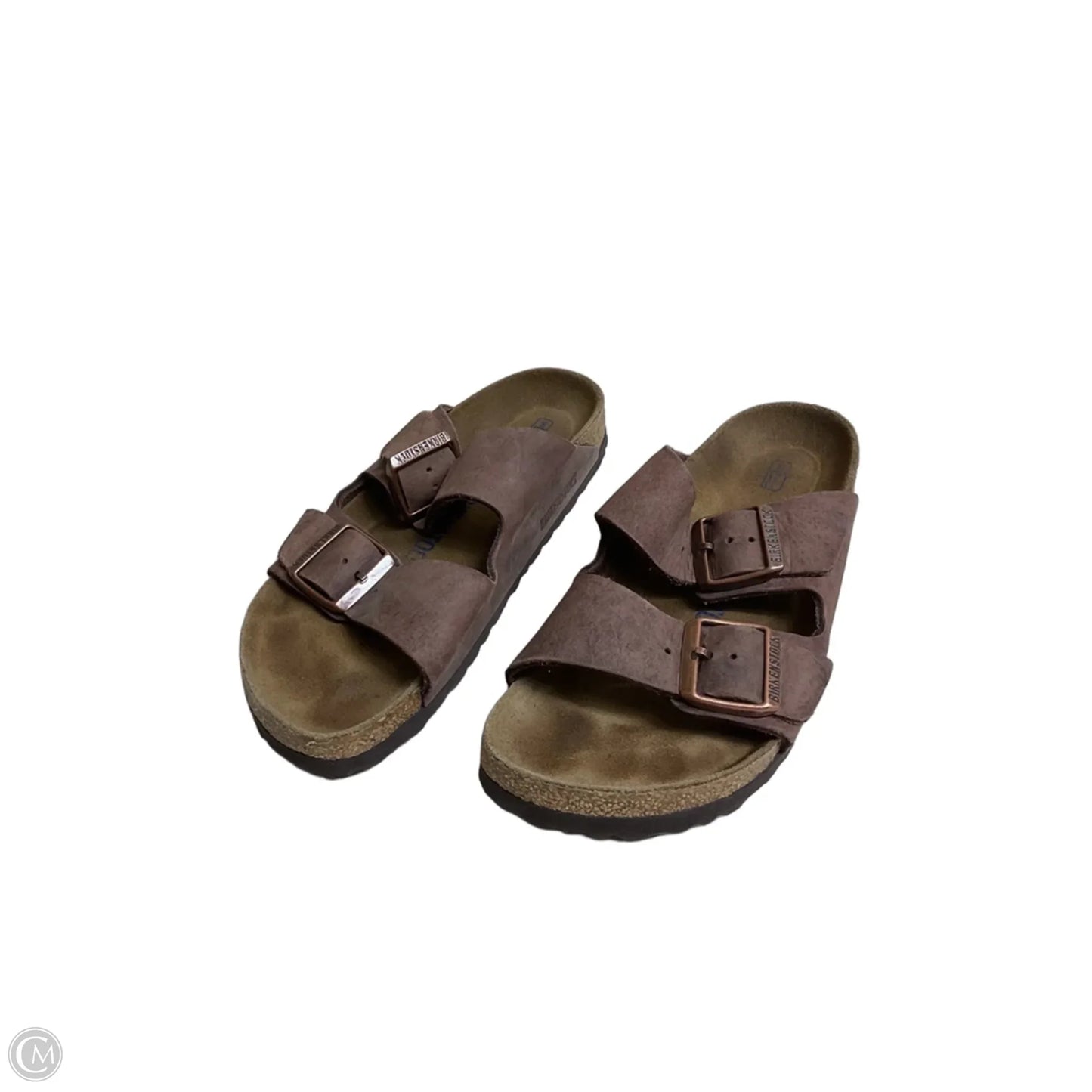 Sandals Flats By Birkenstock In Brown, Size: 7