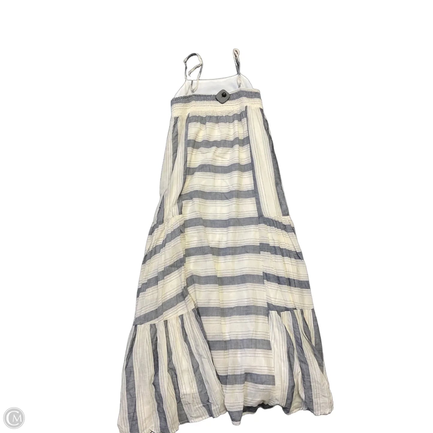 Dress Casual Maxi By Vestique In Grey & Tan, Size: M