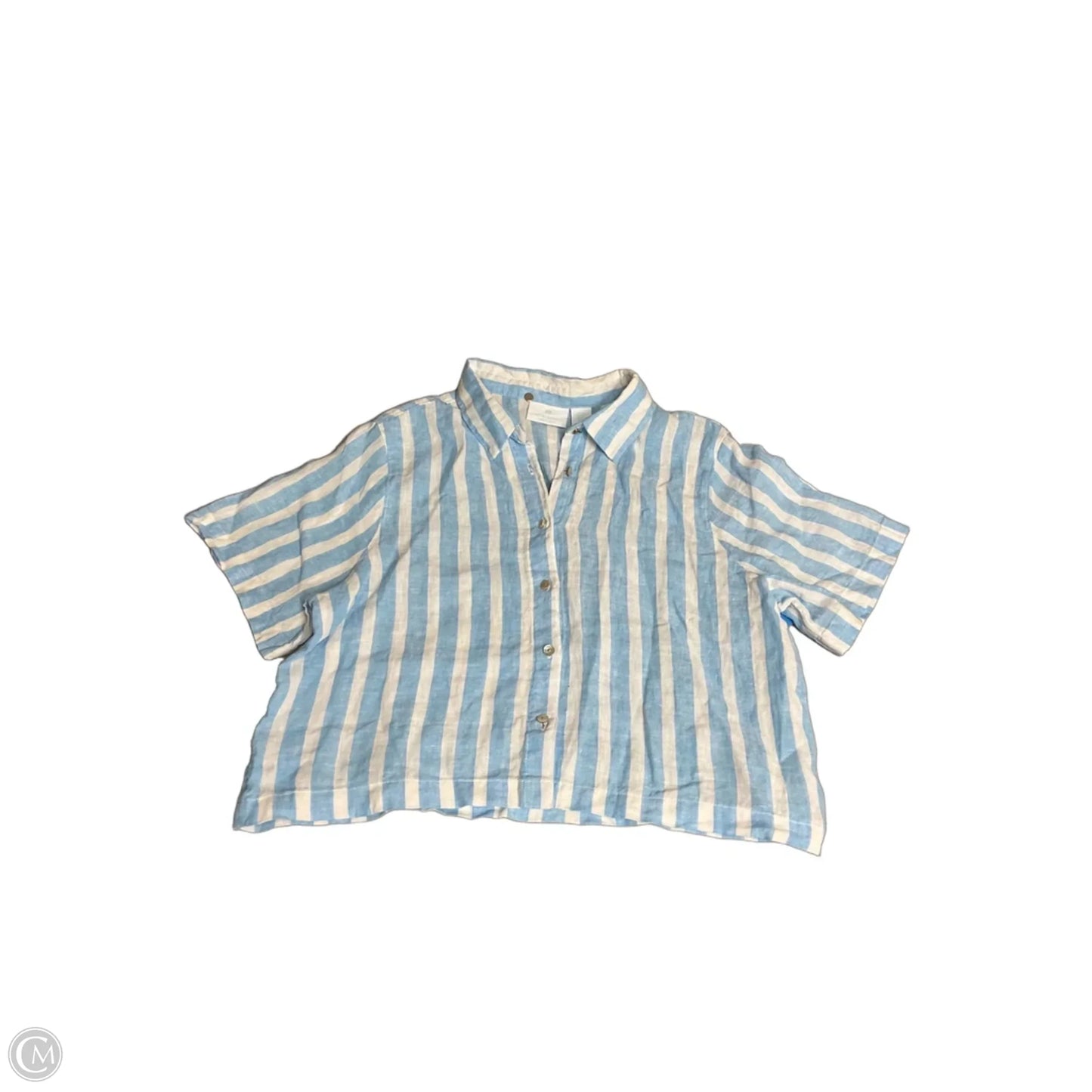 Top Short Sleeve By Cynthia Rowley In Striped Pattern, Size: Xl