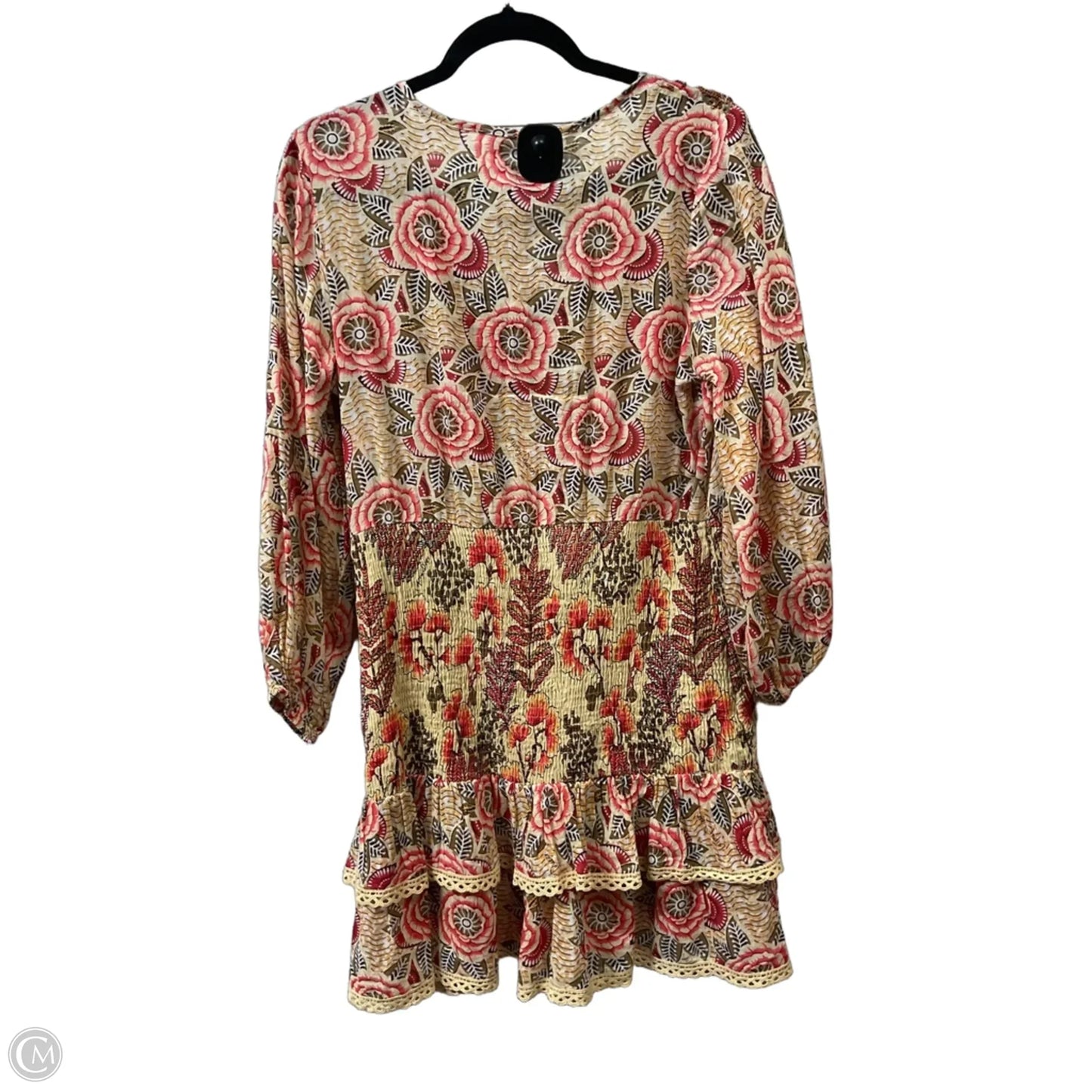 Dress Casual Short By Cmb In Red & Tan, Size: S