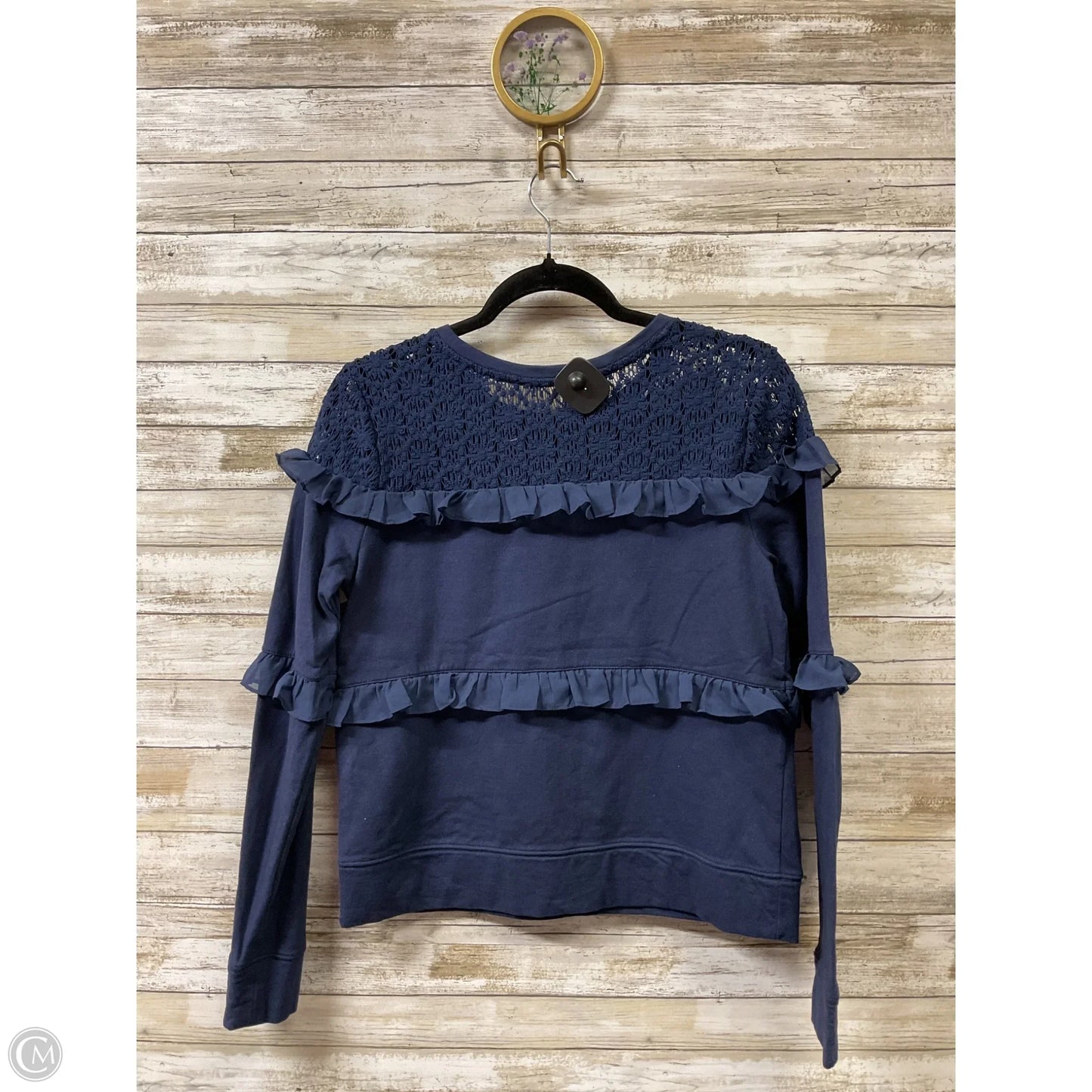 Top Long Sleeve Designer By Lilly Pulitzer In Navy, Size: M