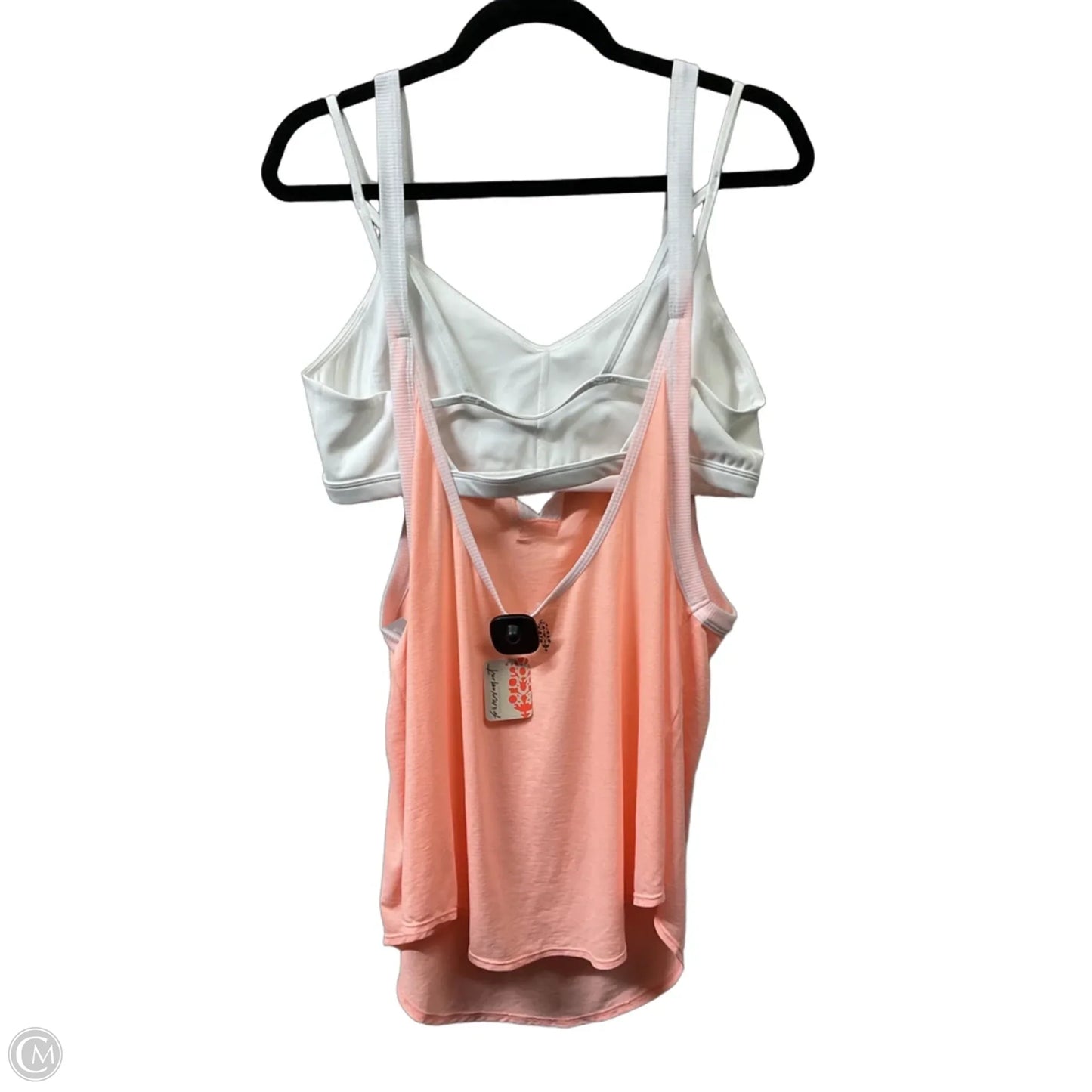 Athletic Tank Top By Free People In Orange & White, Size: Xl