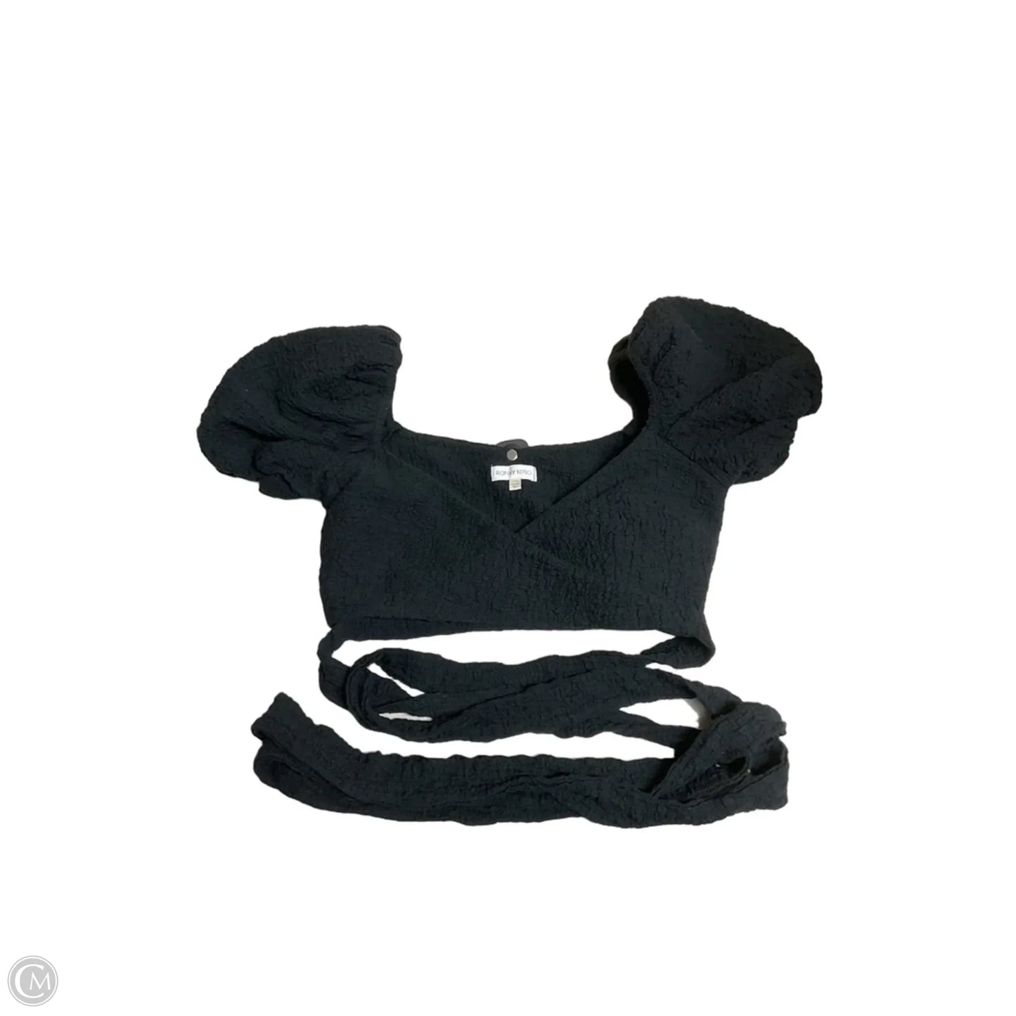Top Short Sleeve By Cmb In Black, Size: M