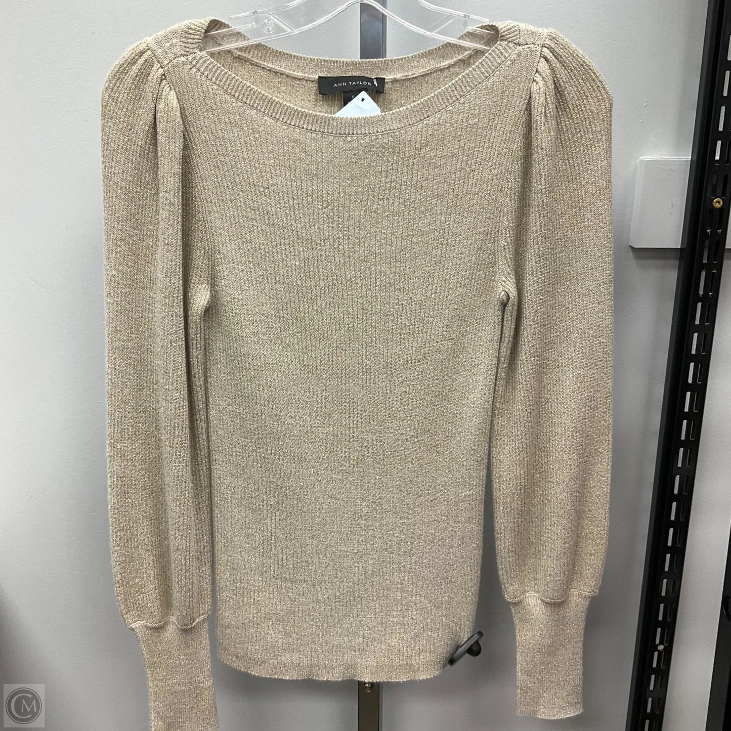 Sweater By Ann Taylor In Gold, Size: S