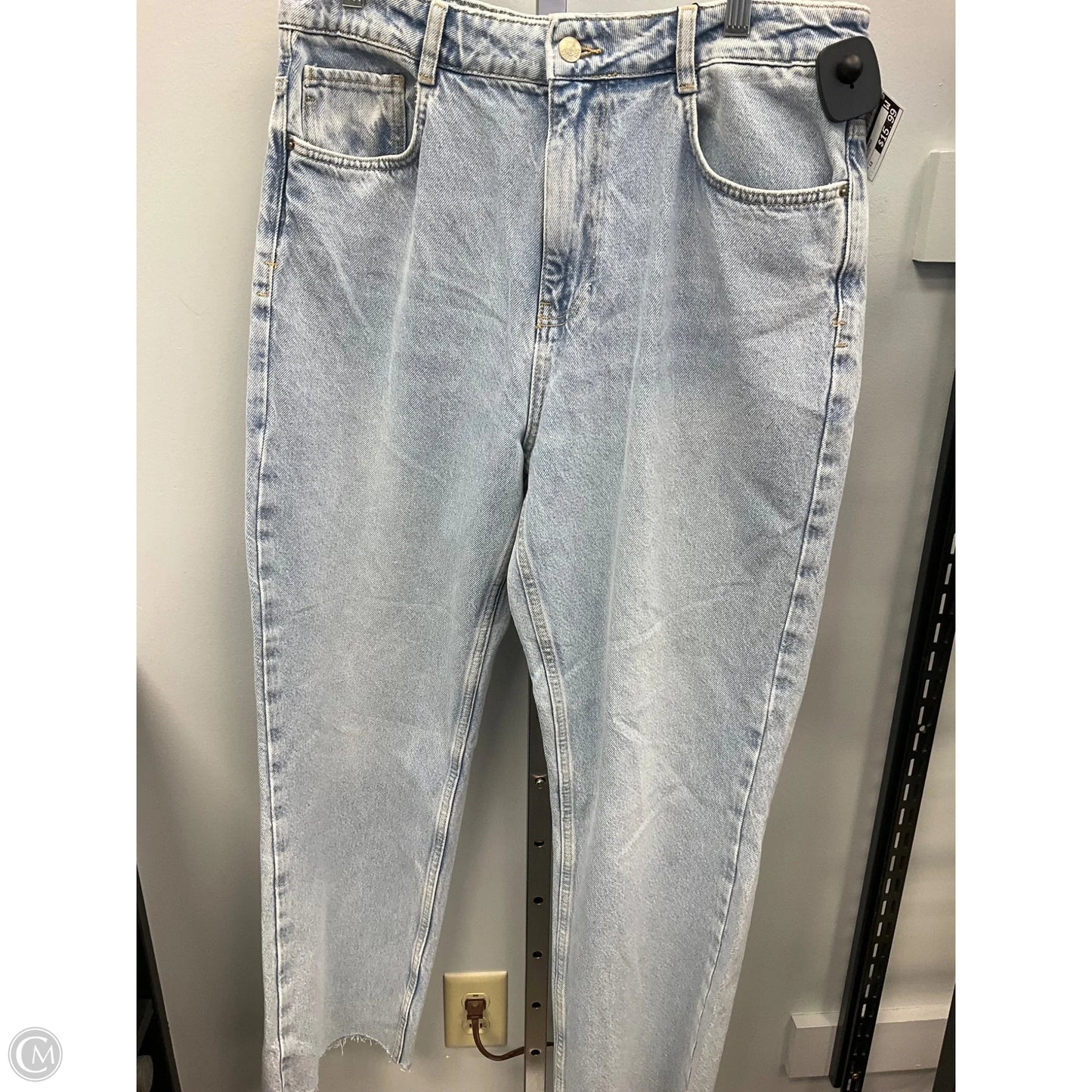 Jeans Flared By Zara In Blue Denim, Size: 12