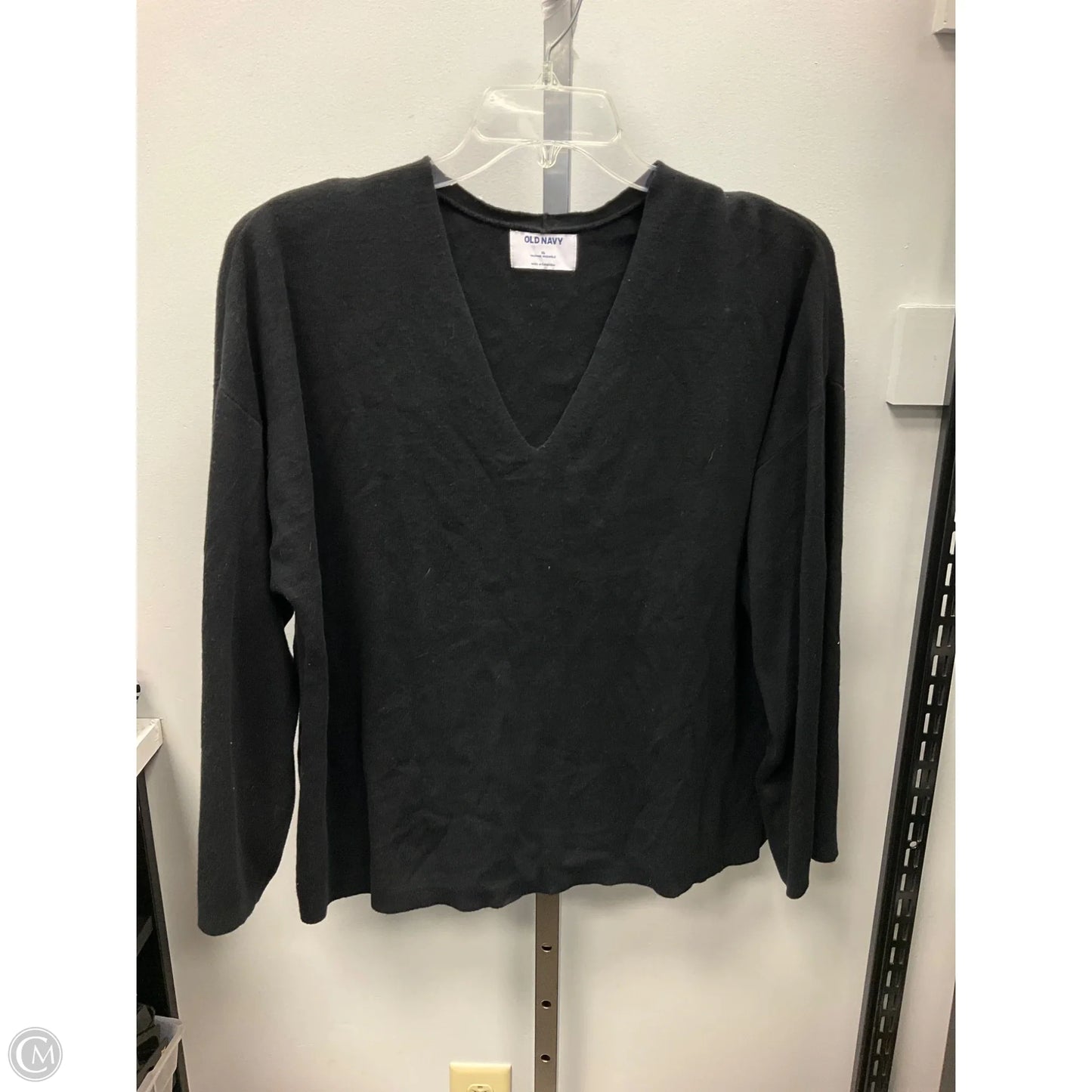 Top Long Sleeve Basic By Old Navy In Black, Size: Xl