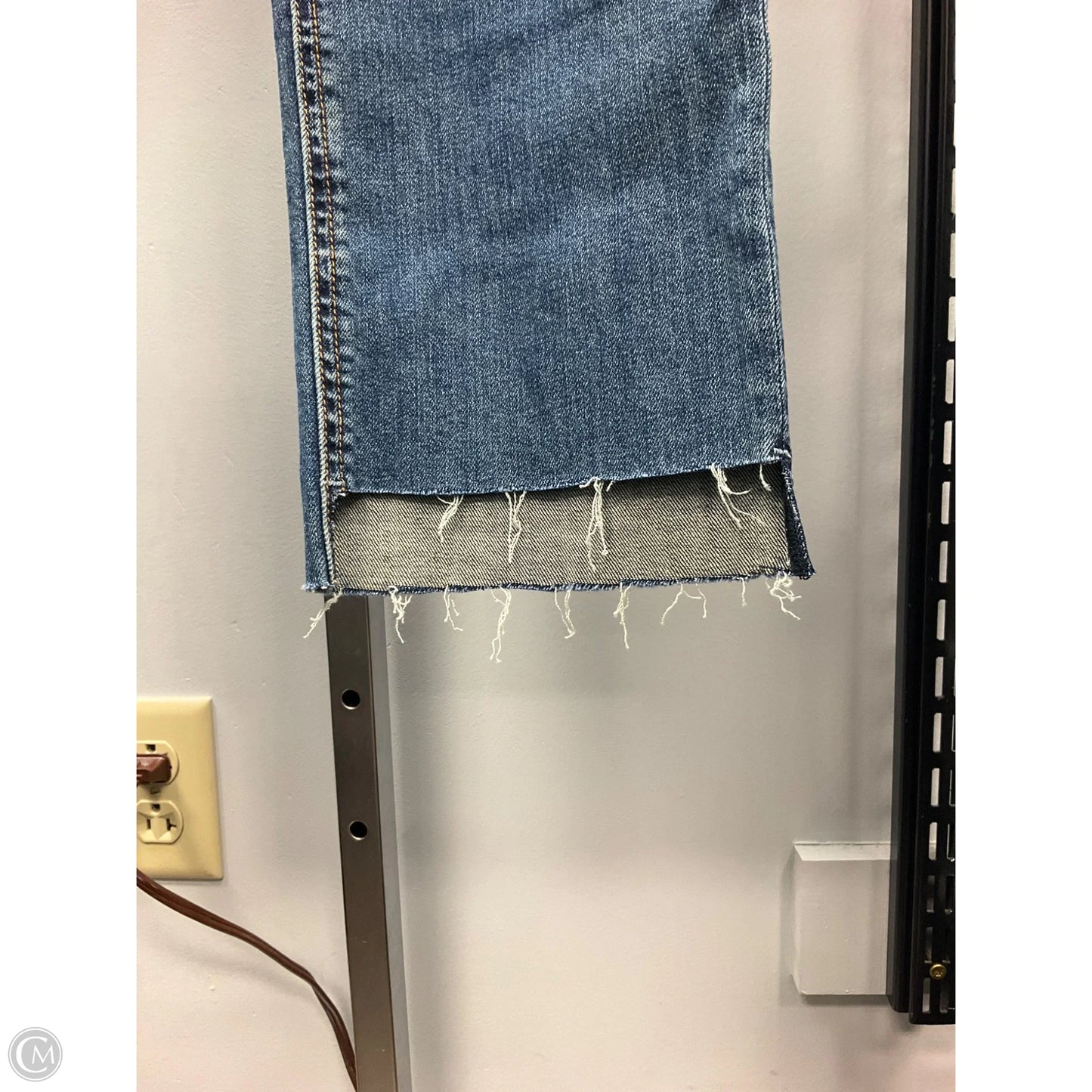 Jeans Wide Leg By Rag And Bone In Blue Denim, Size: 6