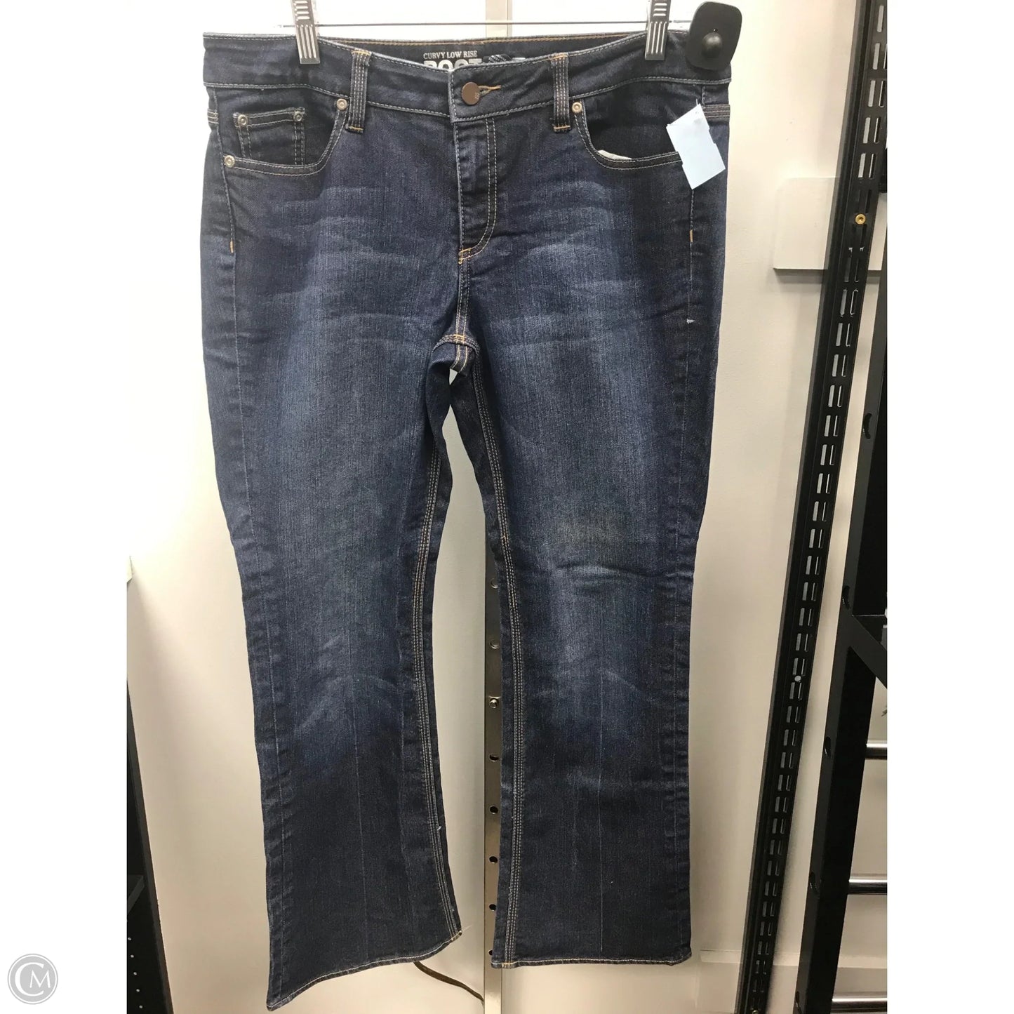 Jeans Wide Leg By New York And Co In Blue Denim, Size: 14p