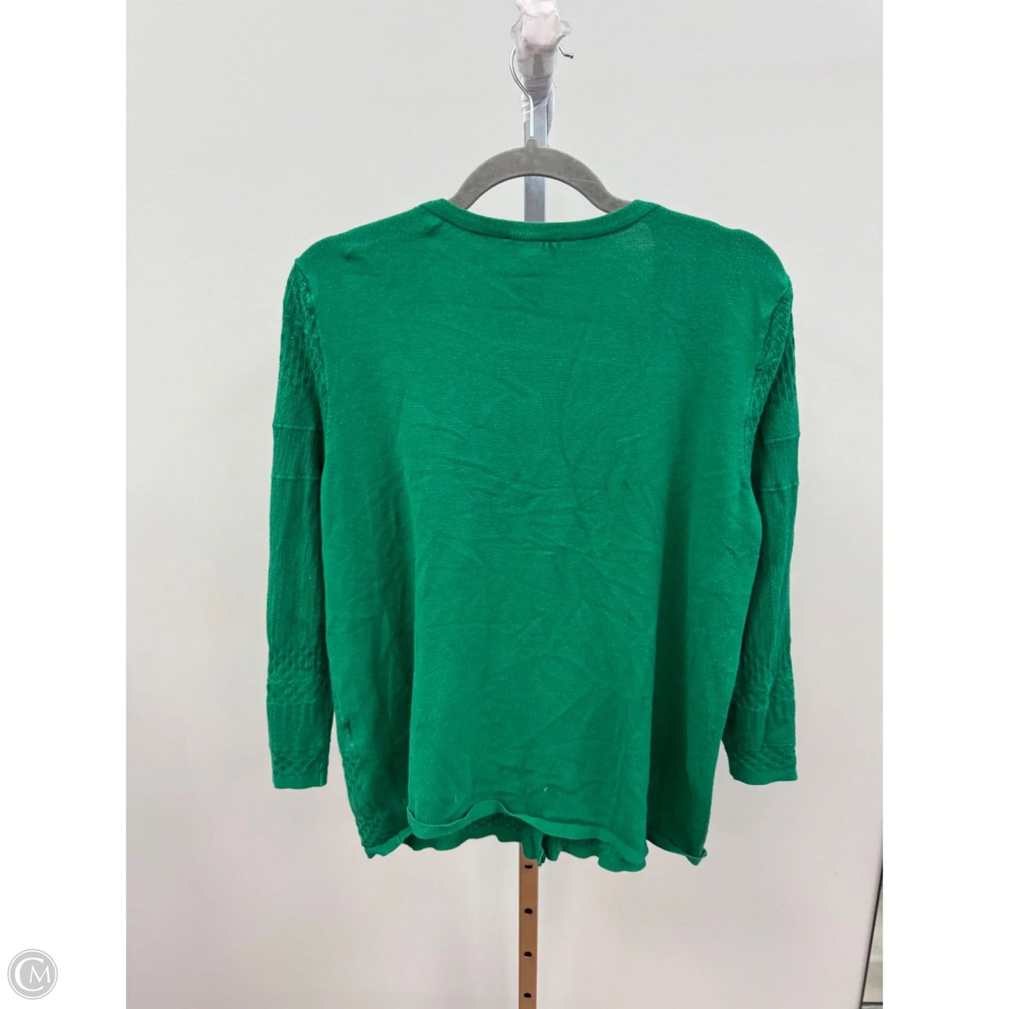 Sweater Cardigan By Roz And Ali In Green, Size: Xl