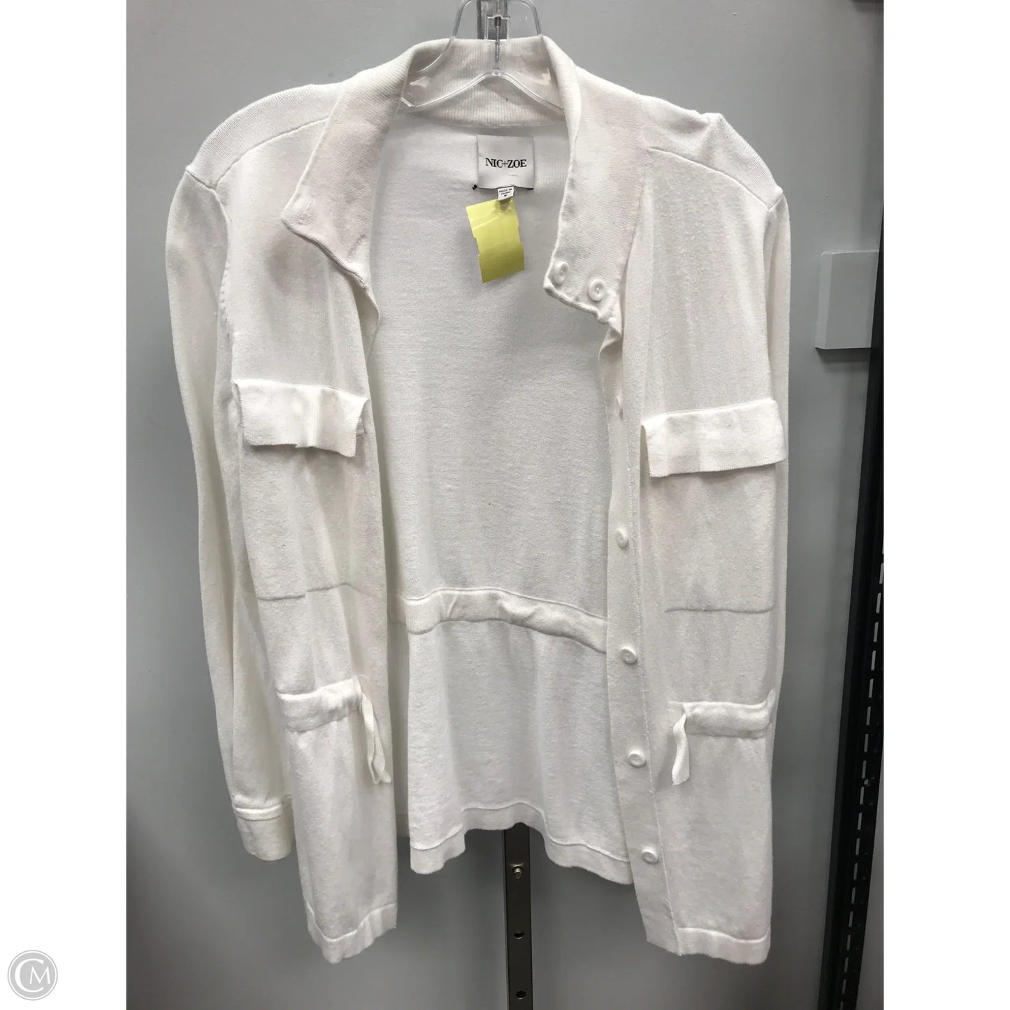 Sweater Cardigan By Nic + Zoe In White, Size: S