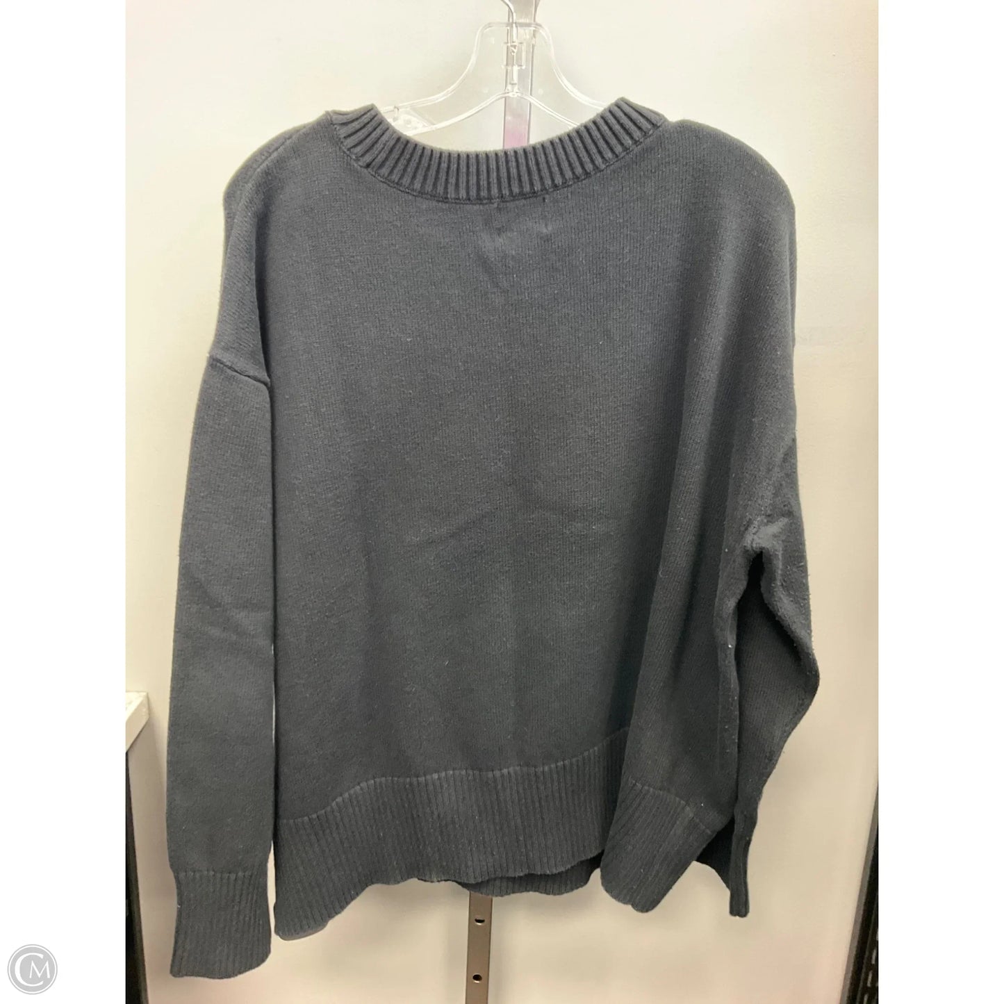 Sweater By Lands End In Black, Size: 1x
