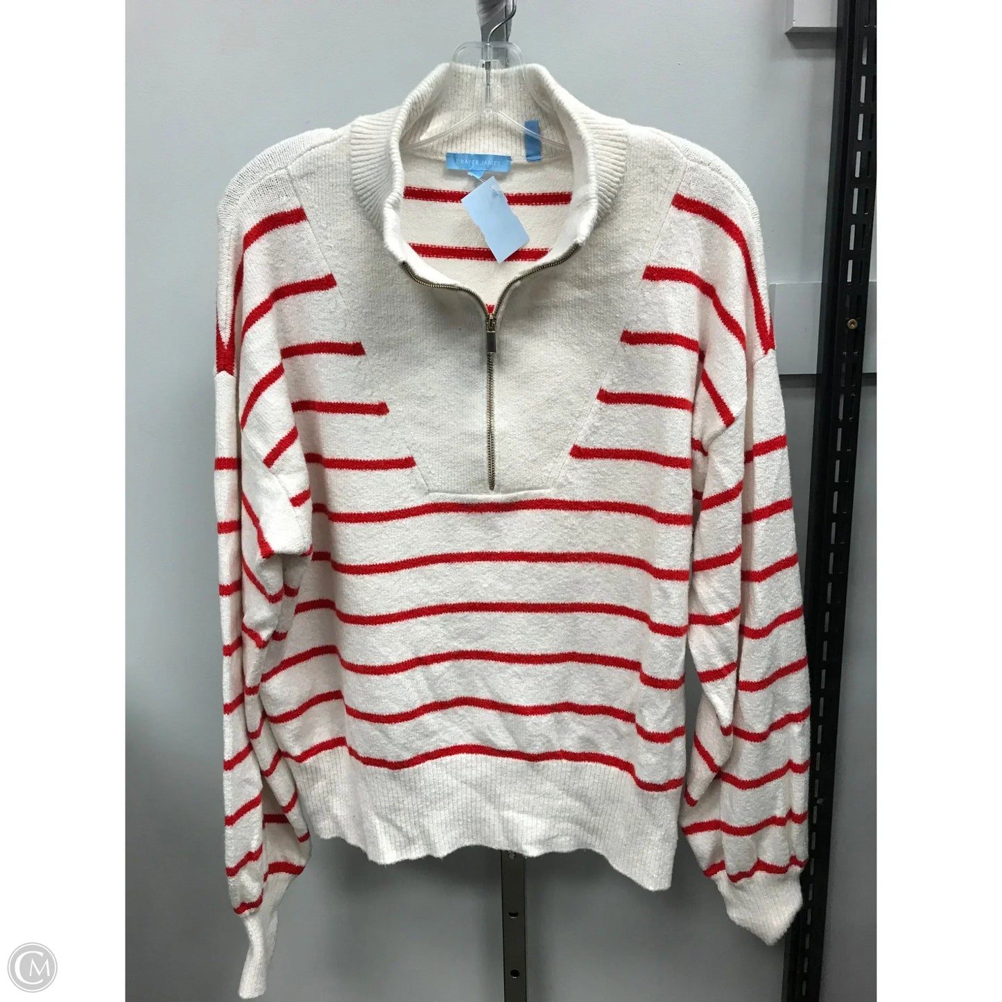 Sweater By Draper James In Striped Pattern, Size: L