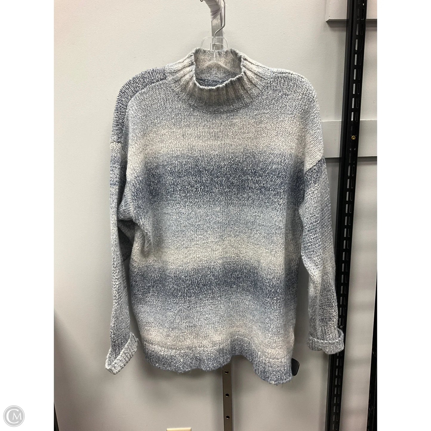 Sweater By Chaps In Blue, Size: L