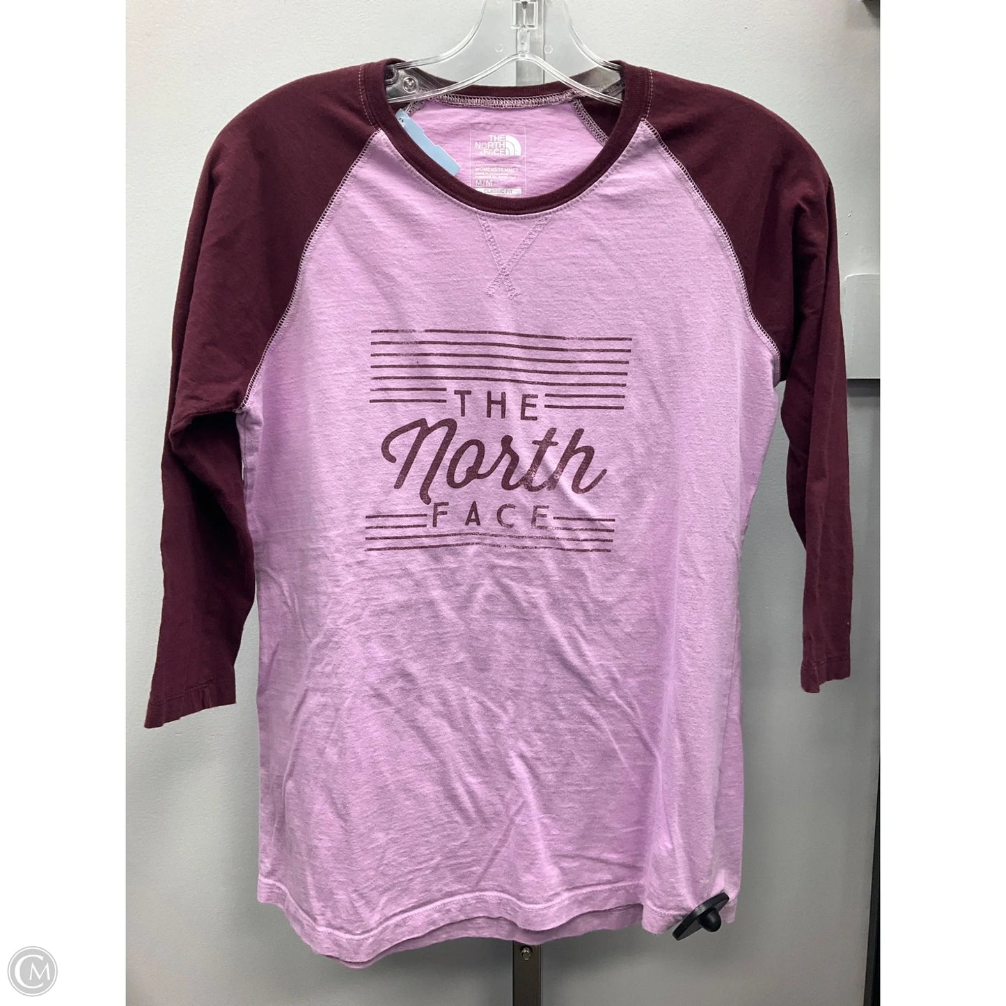 Top 3/4 Sleeve By The North Face In Pink, Size: M