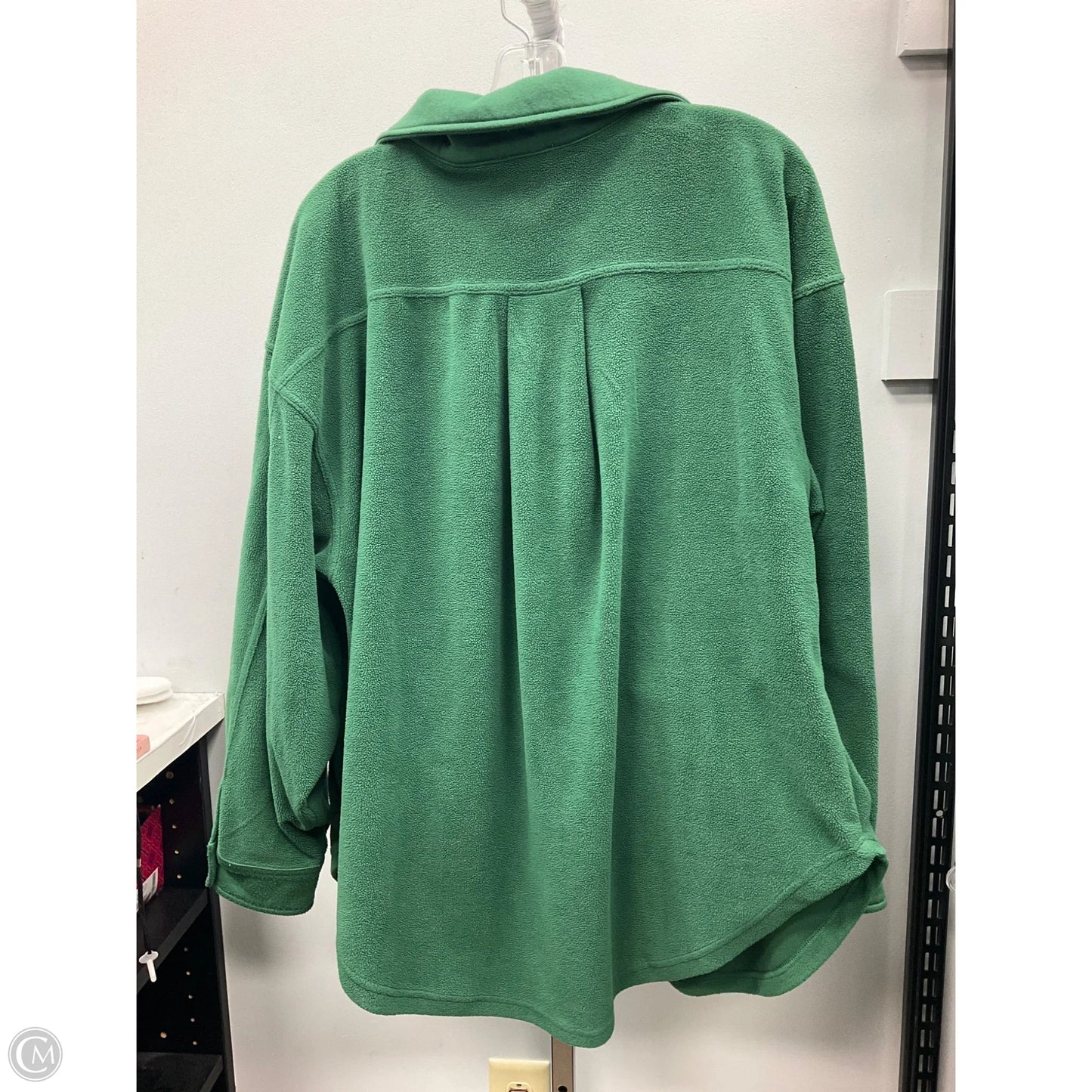 Jacket Shirt By Bibi In Green, Size: M