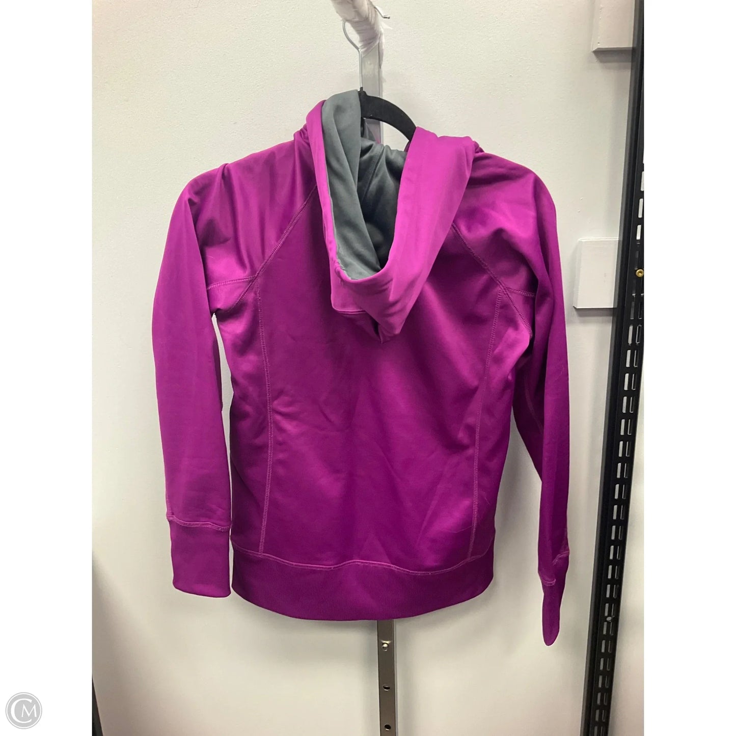 Athletic Top Long Sleeve Hoodie By Reebok In Purple, Size: Xs