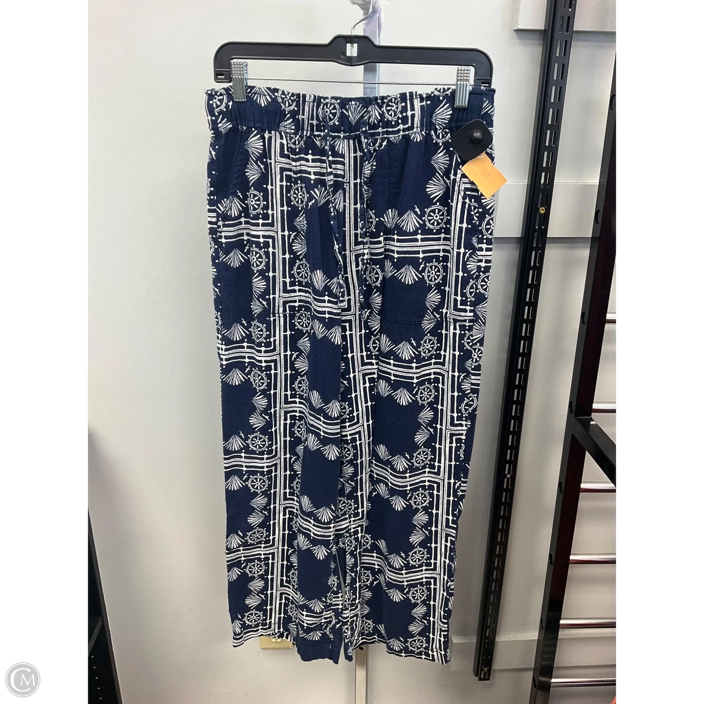Pants Wide Leg By Sonoma In Blue & White, Size: M