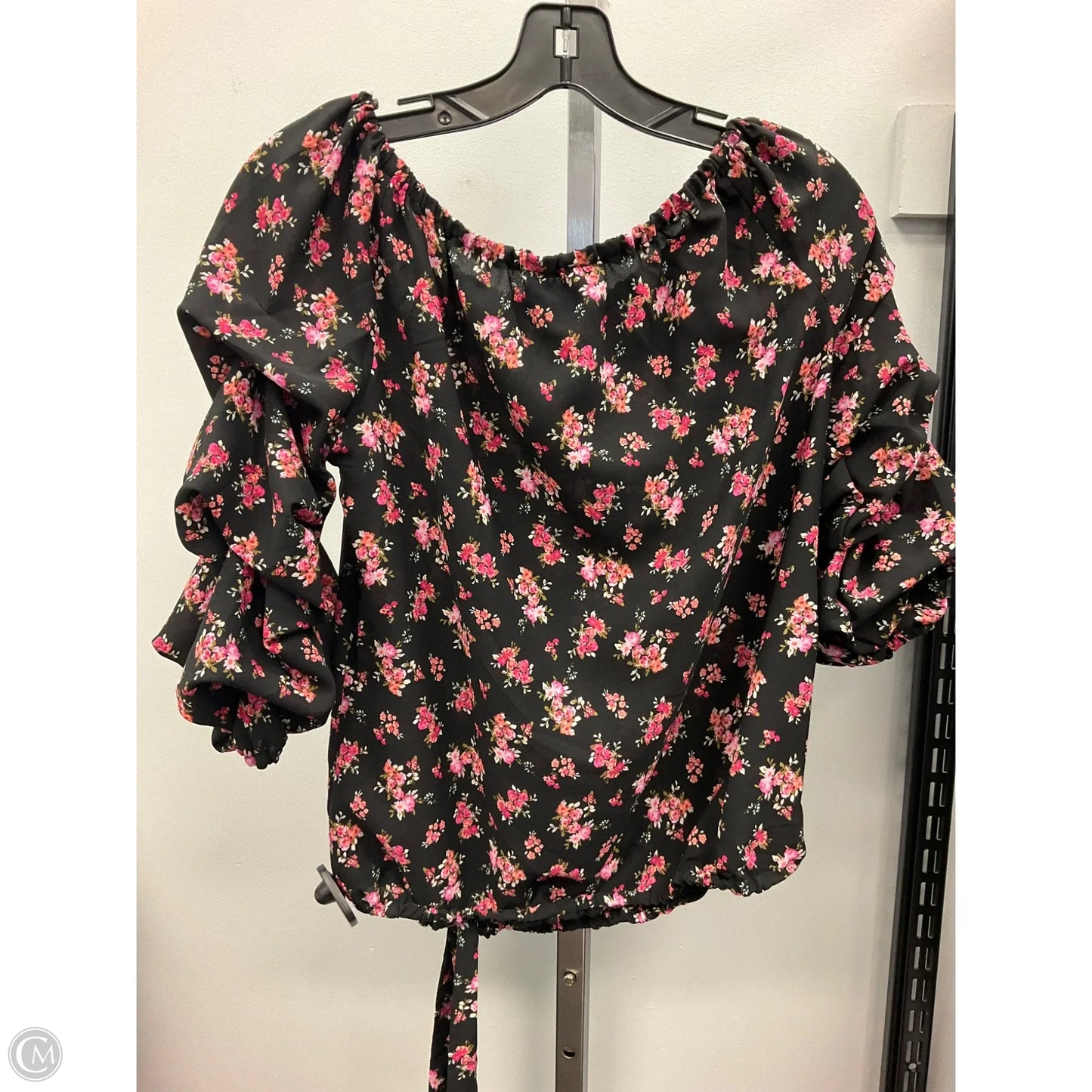 Top Short Sleeve By Cece In Floral Print, Size: S