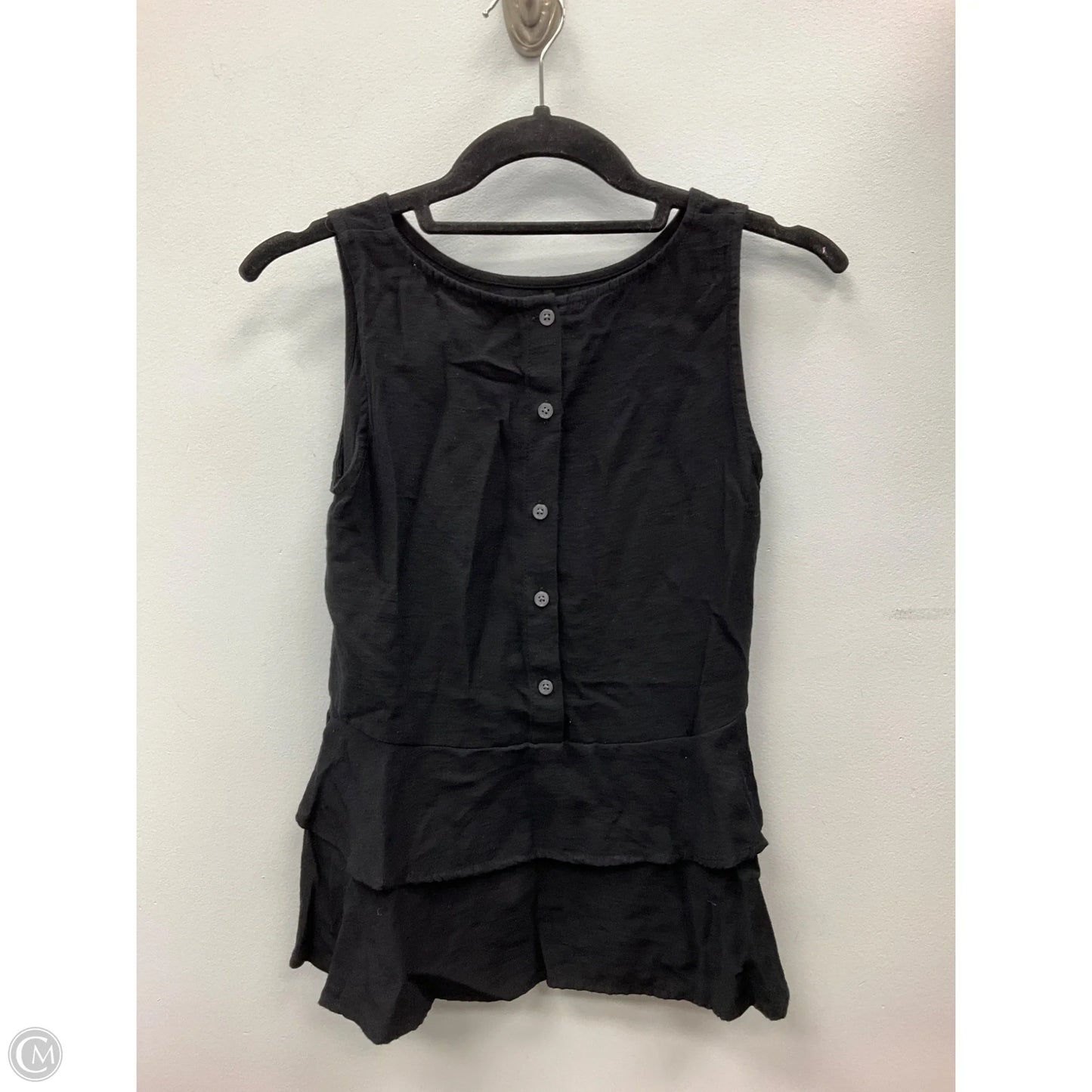Top Sleeveless By Loft In Black, Size: Xsp
