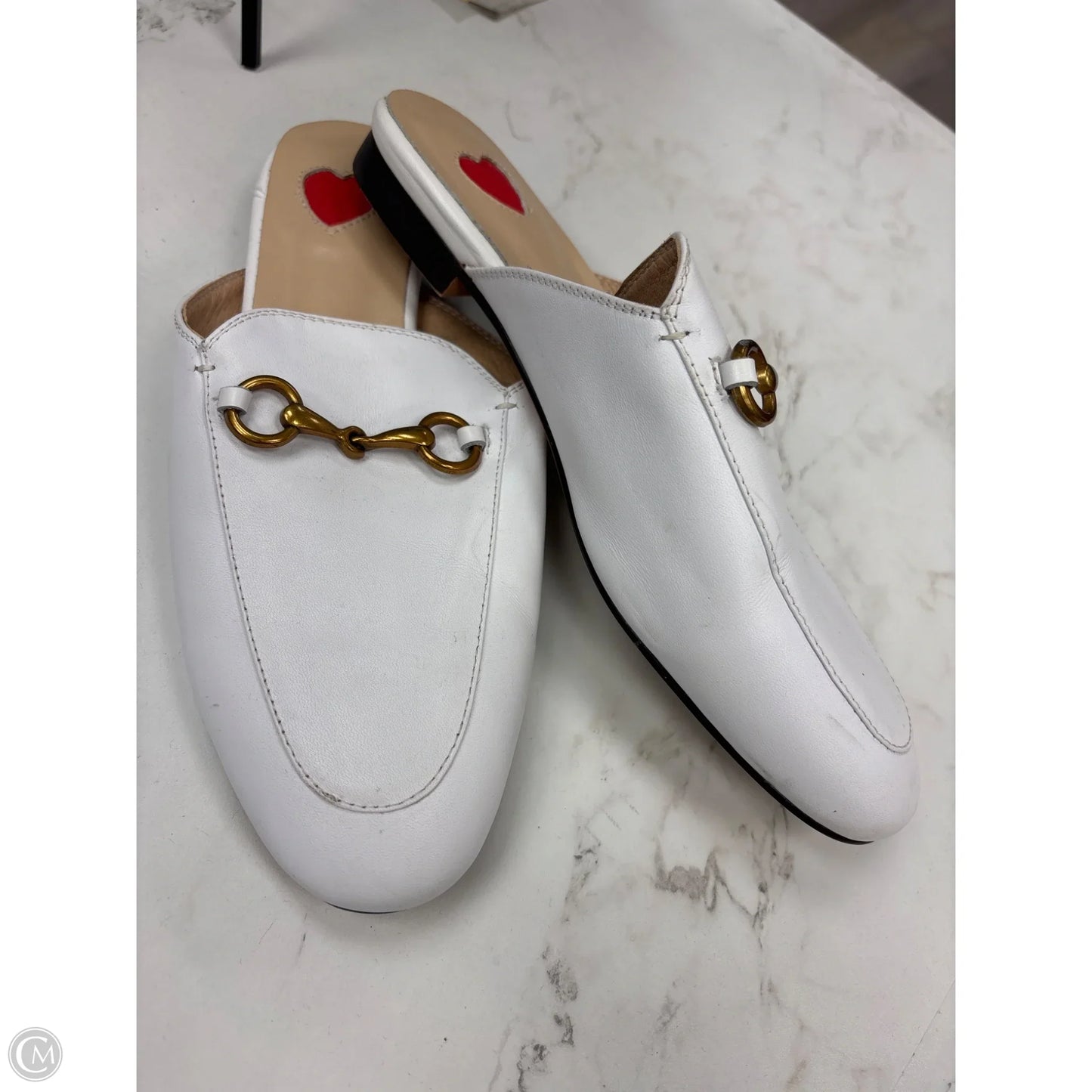 Shoes Flats By Clothes Mentor In White, Size: 6.5