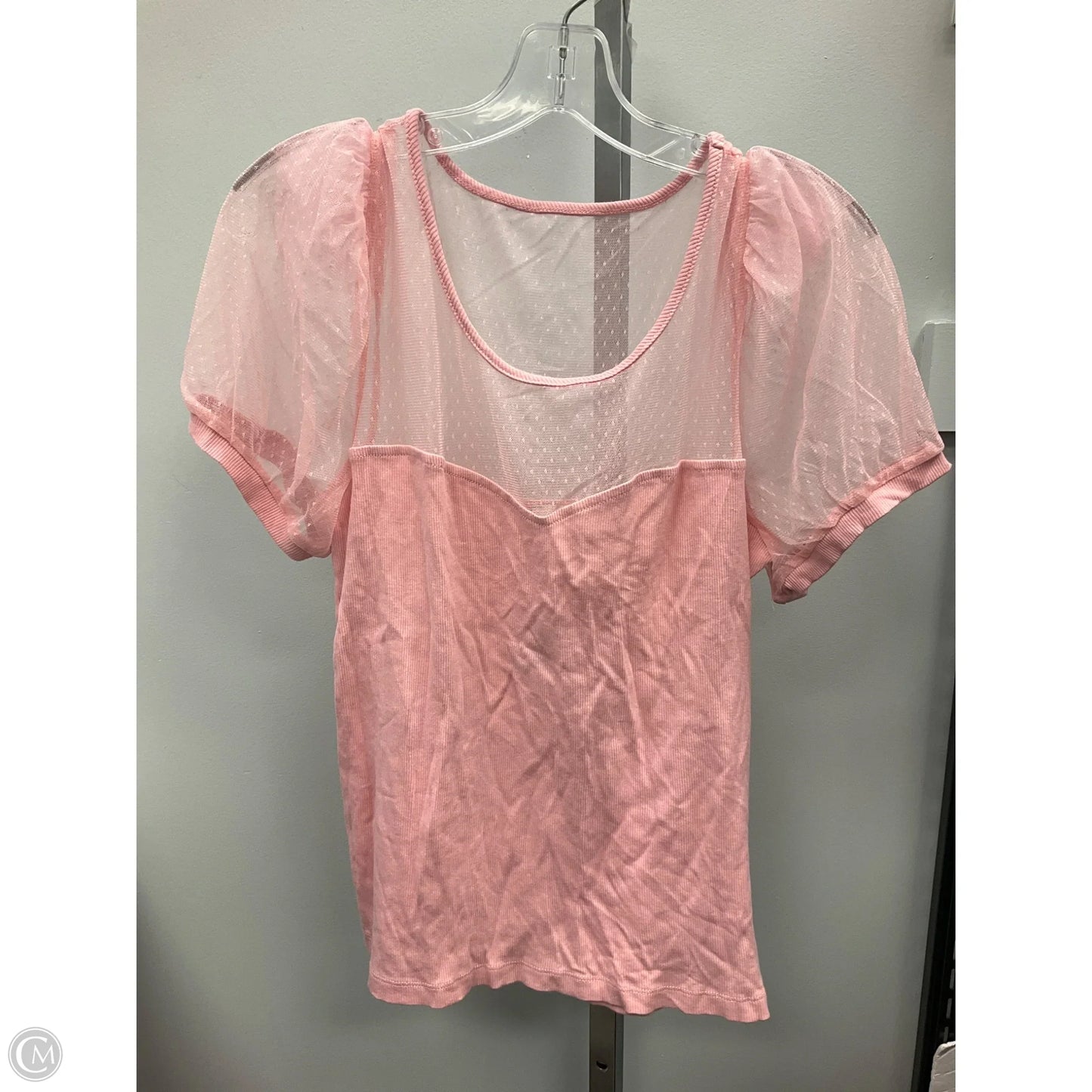 Top Short Sleeve By Maeve In Pink, Size: Xl