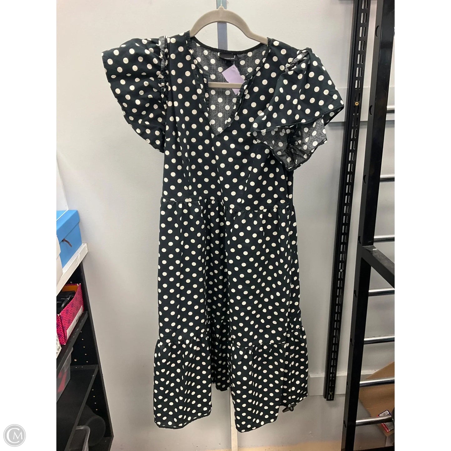 Dress Casual Midi By Who What Wear In Polkadot Pattern, Size: S