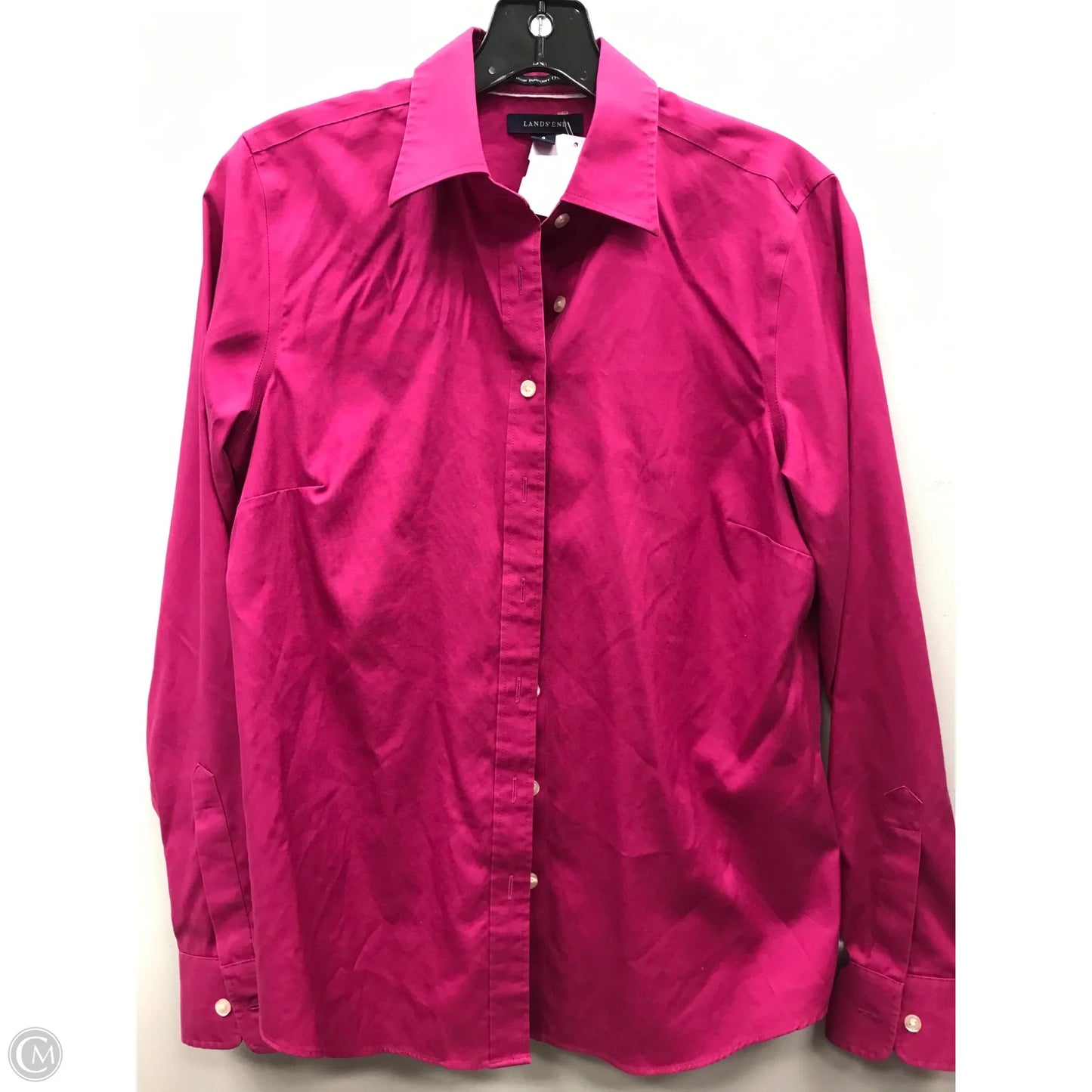 Top Long Sleeve By Lands End In Purple, Size: 8