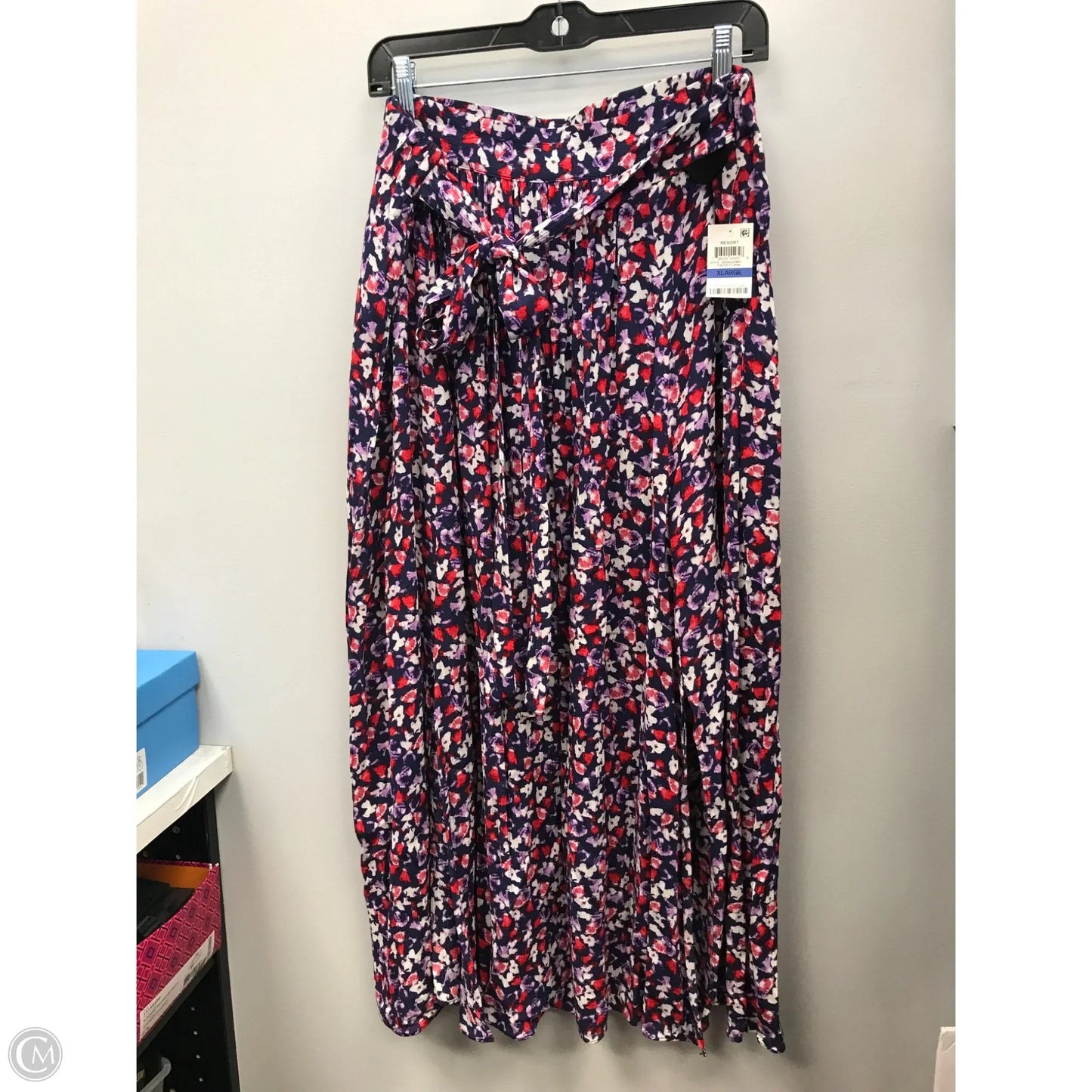 Skirt Midi By Maison Jules In Floral Print, Size: Xl