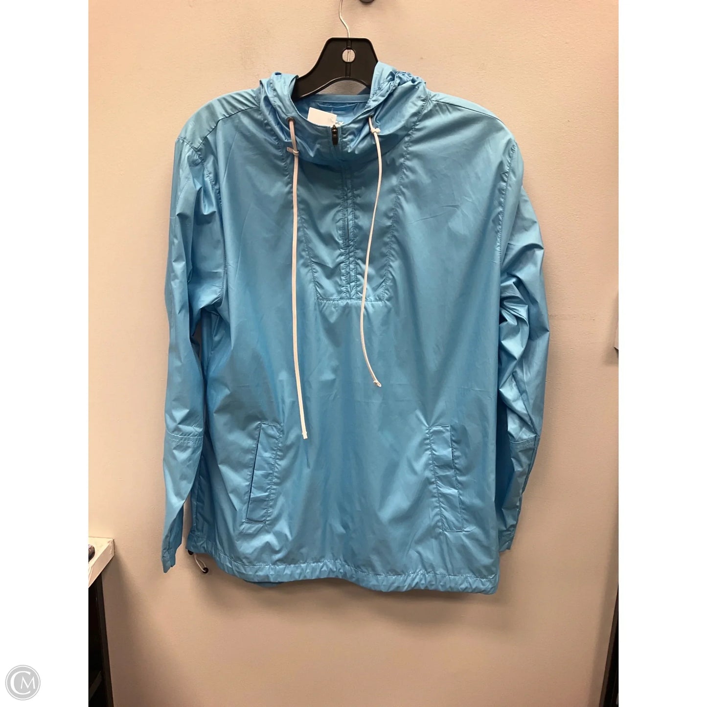 Jacket Windbreaker By Peter Millar In Blue, Size: M