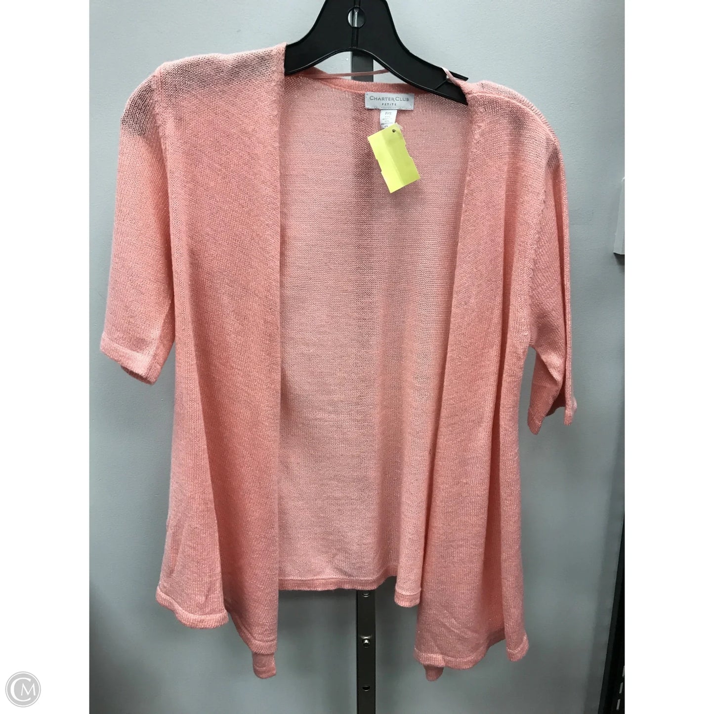 Sweater Short Sleeve By Charter Club In Pink, Size: Sp