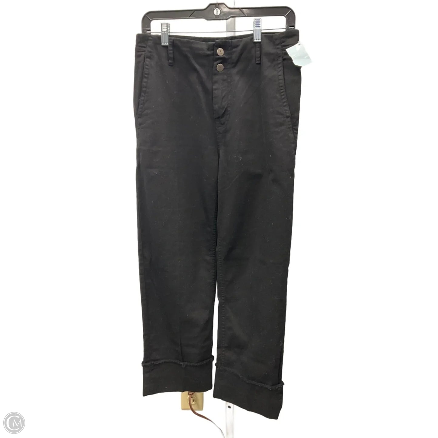 Jeans Cropped By Zara In Black, Size: 4