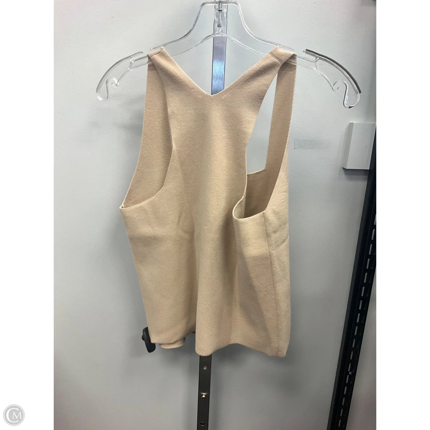Top Sleeveless By Vince In Tan, Size: M