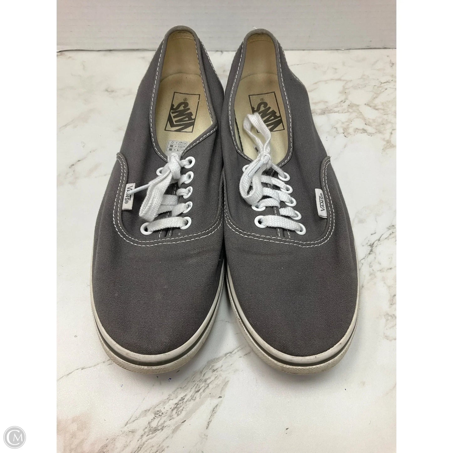 Shoes Sneakers By Vans In Grey, Size: 9.5
