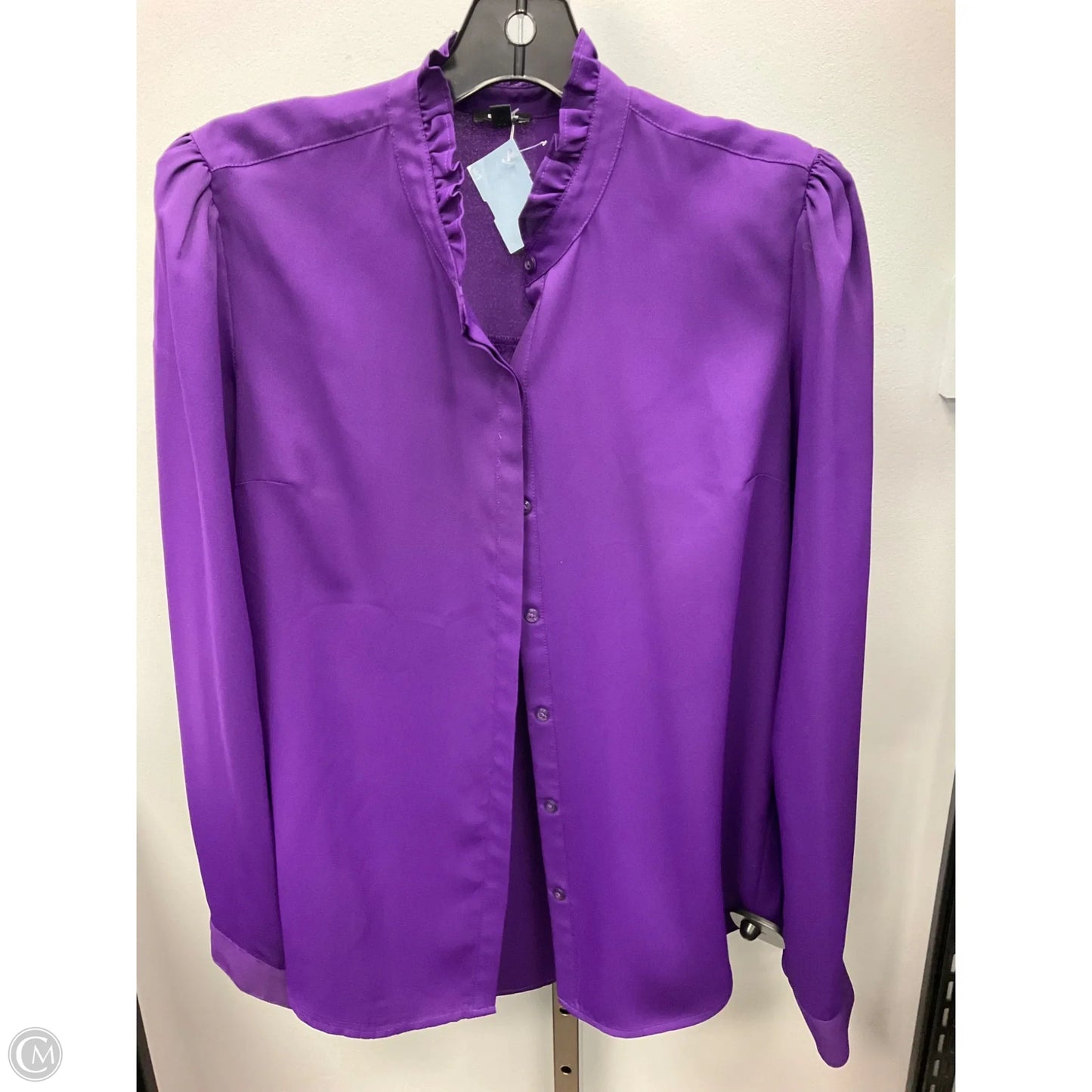 Top Long Sleeve By Express In Purple, Size: M