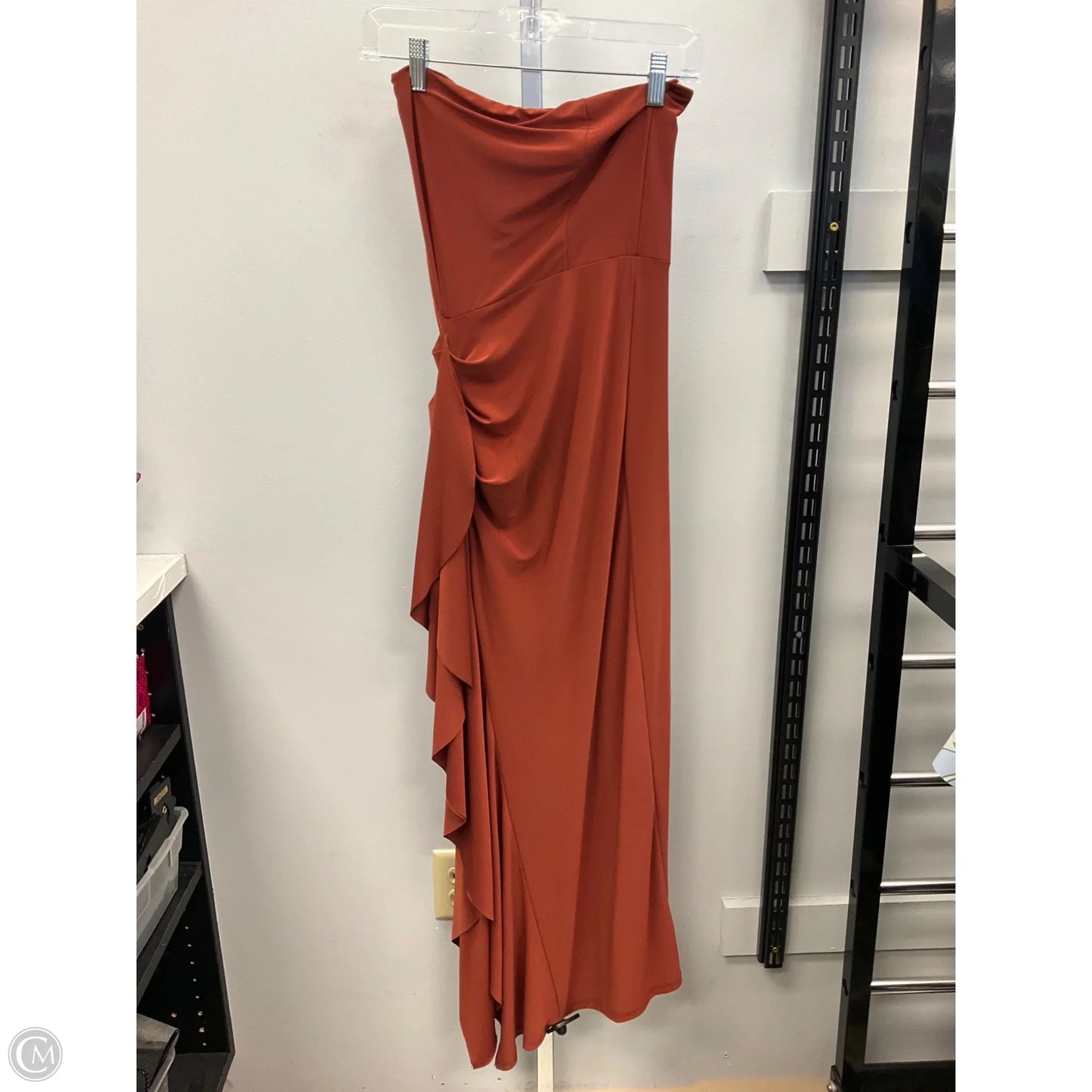 Dress Party Midi By Fashion Nova In Orange, Size: M