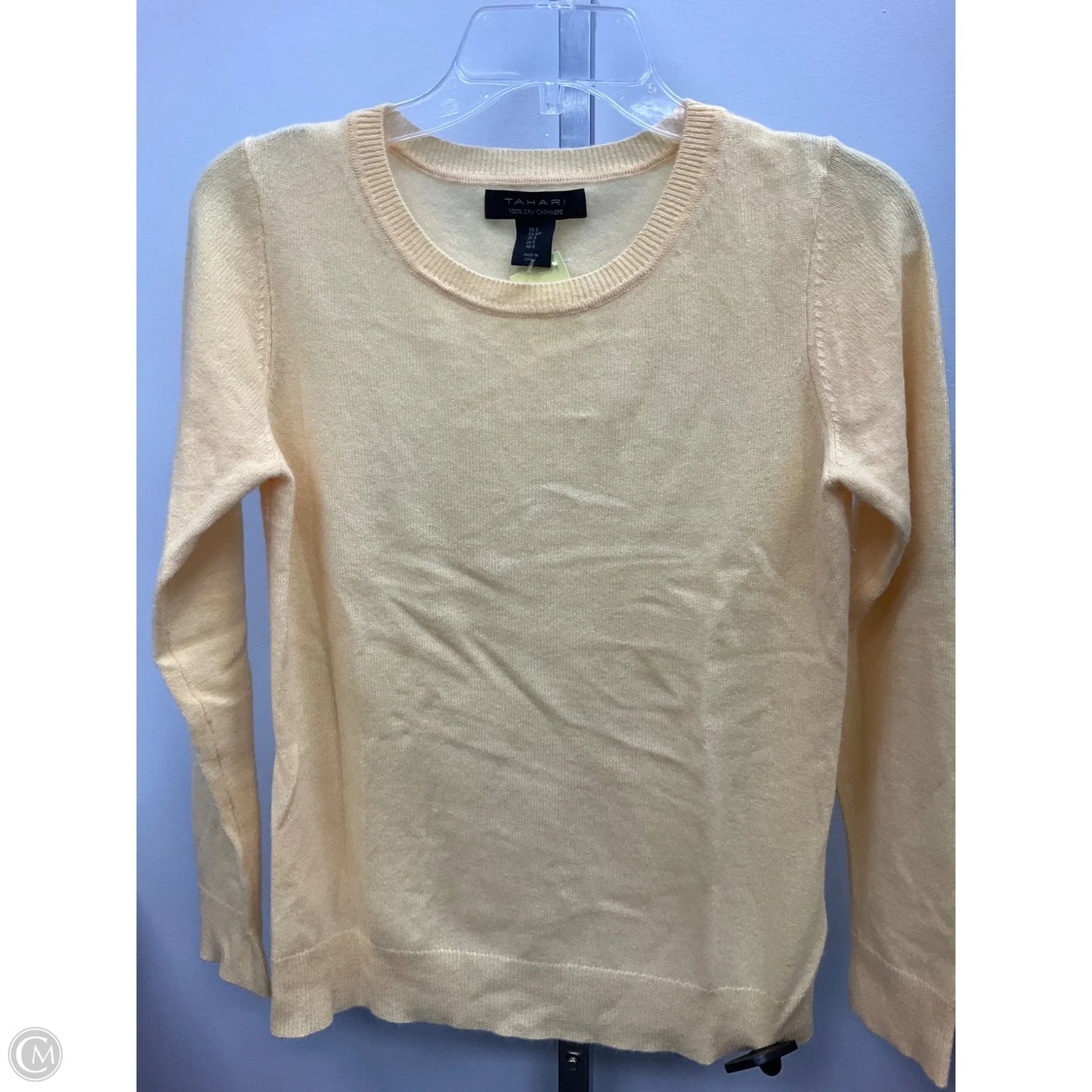 Sweater Cashmere By Tahari In Yellow, Size: S