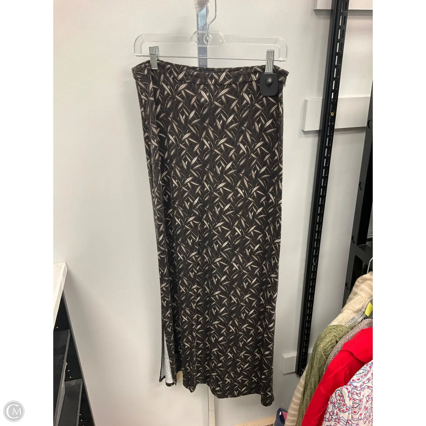 Skirt Maxi By Adrianna Papell In Black & Brown, Size: S