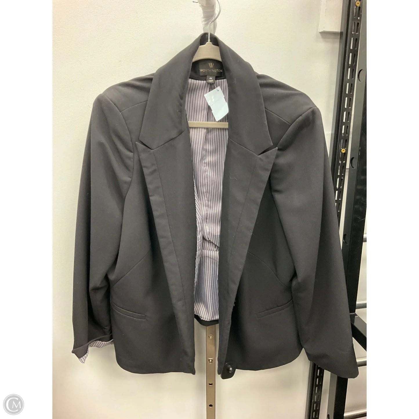 Blazer By Worthington In Black, Size: 2x