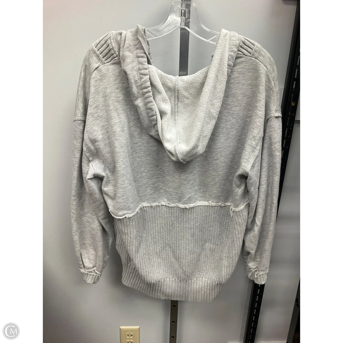Sweatshirt Hoodie By Time And Tru In Grey, Size: M
