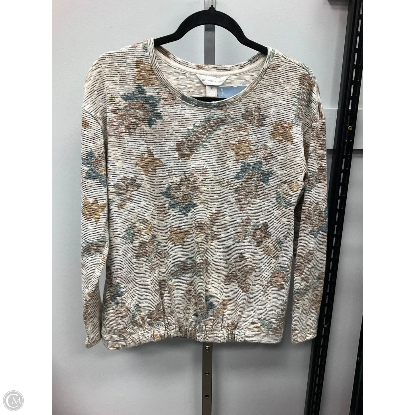 Top Long Sleeve By Christopher And Banks In Multi-colored, Size: S