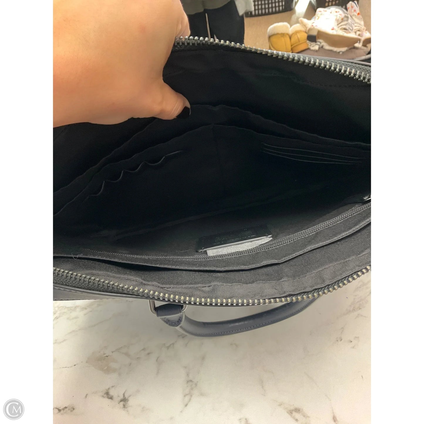 Laptop Bag Designer By Coach, Size: Large