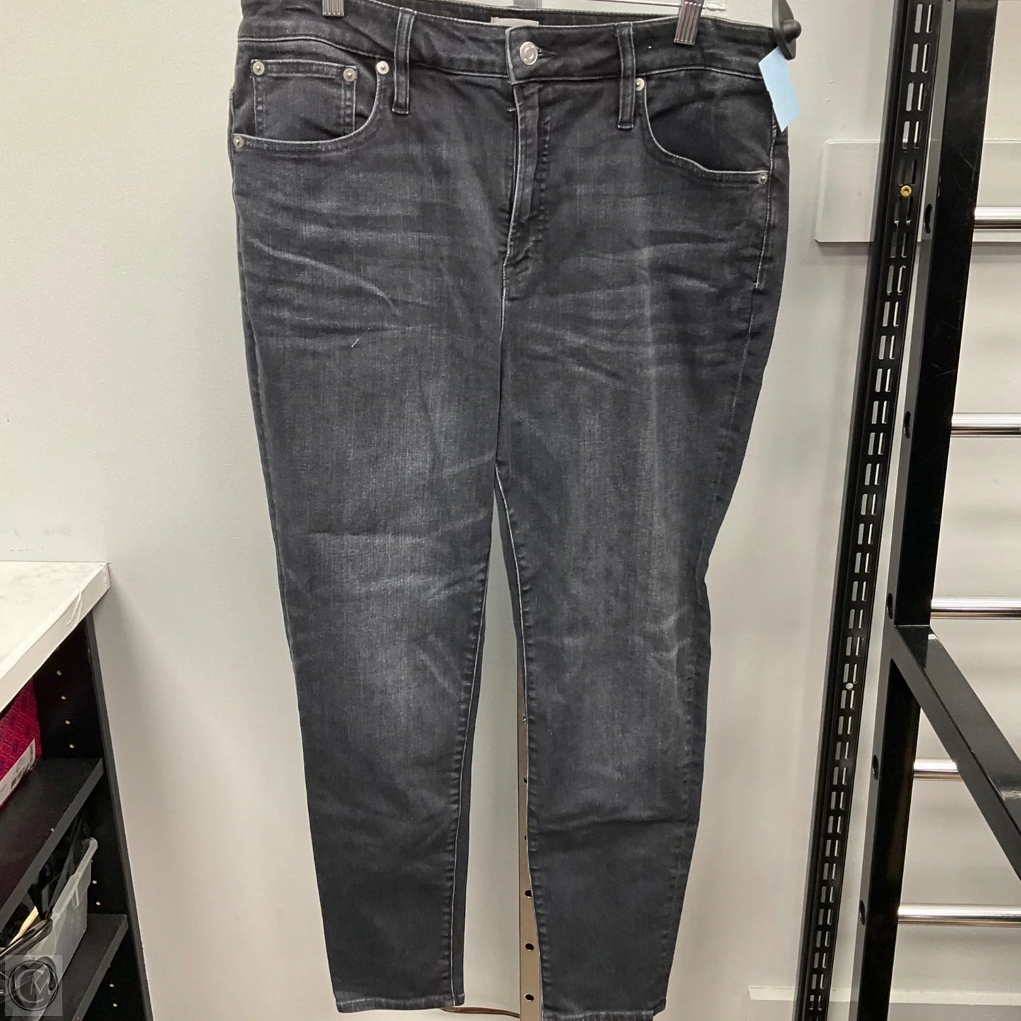 Jeans Skinny By J. Crew In Black Denim, Size: 14