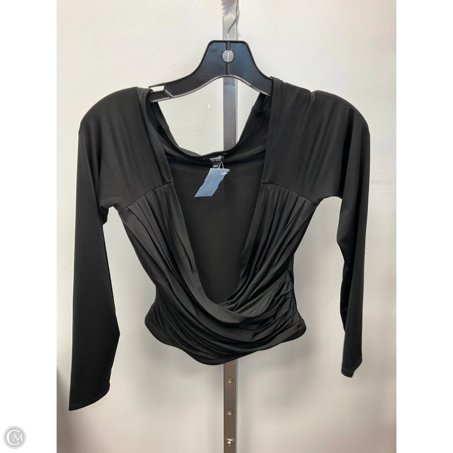 Top Long Sleeve By Express In Black, Size: S