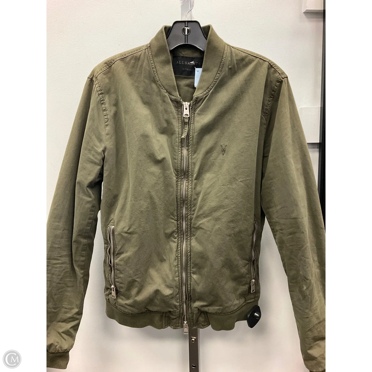 Jacket Designer By All Saints In Green, Size: Xs